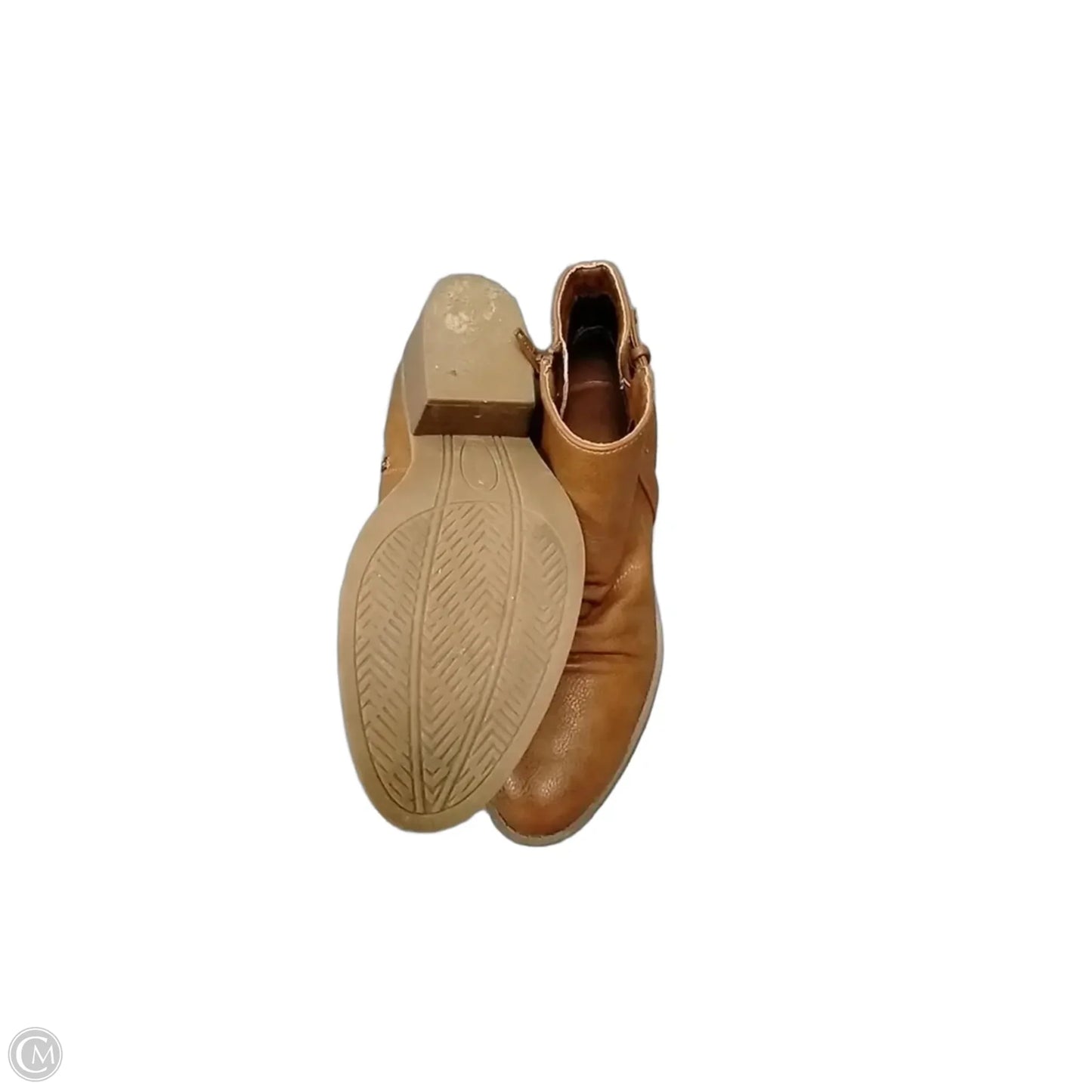 Boots Ankle Heels By Bare Traps In Brown, Size: 7