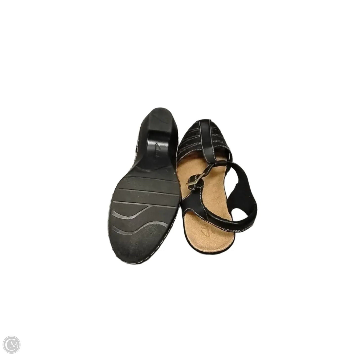 Shoes Heels Block By Clarks In Black, Size: 7