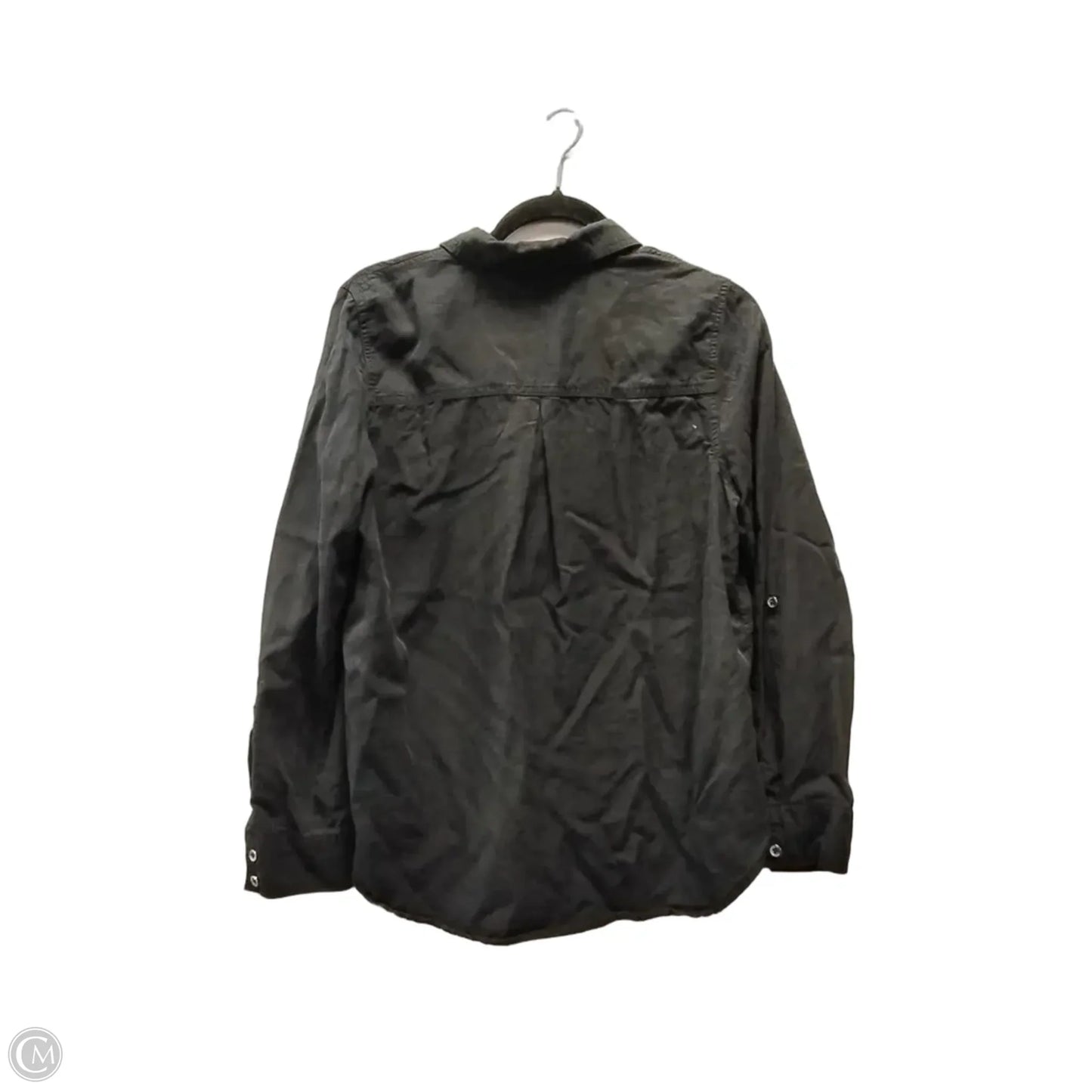 Top Long Sleeve By Calvin Klein In Black, Size: M