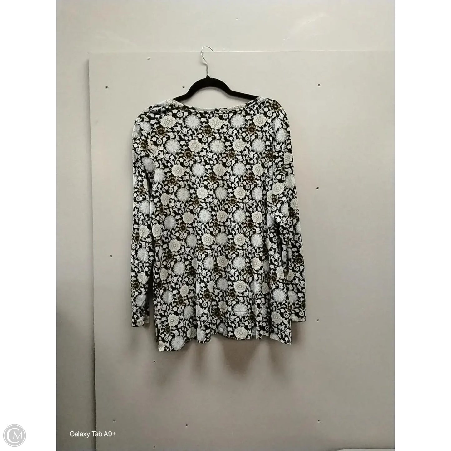 Top Long Sleeve By J. Jill In Floral Print, Size: Xl