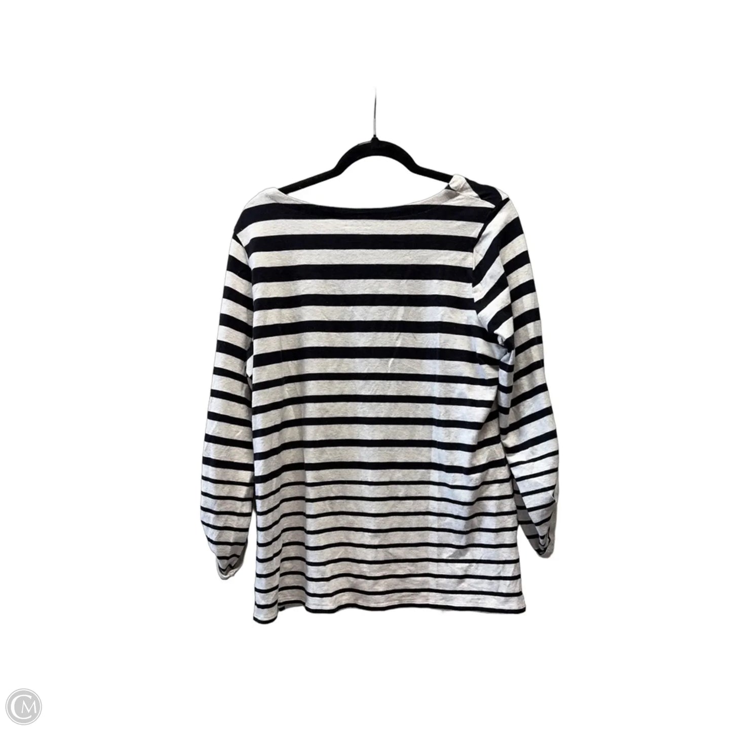 Top Long Sleeve By Coldwater Creek In Striped Pattern, Size: Xl