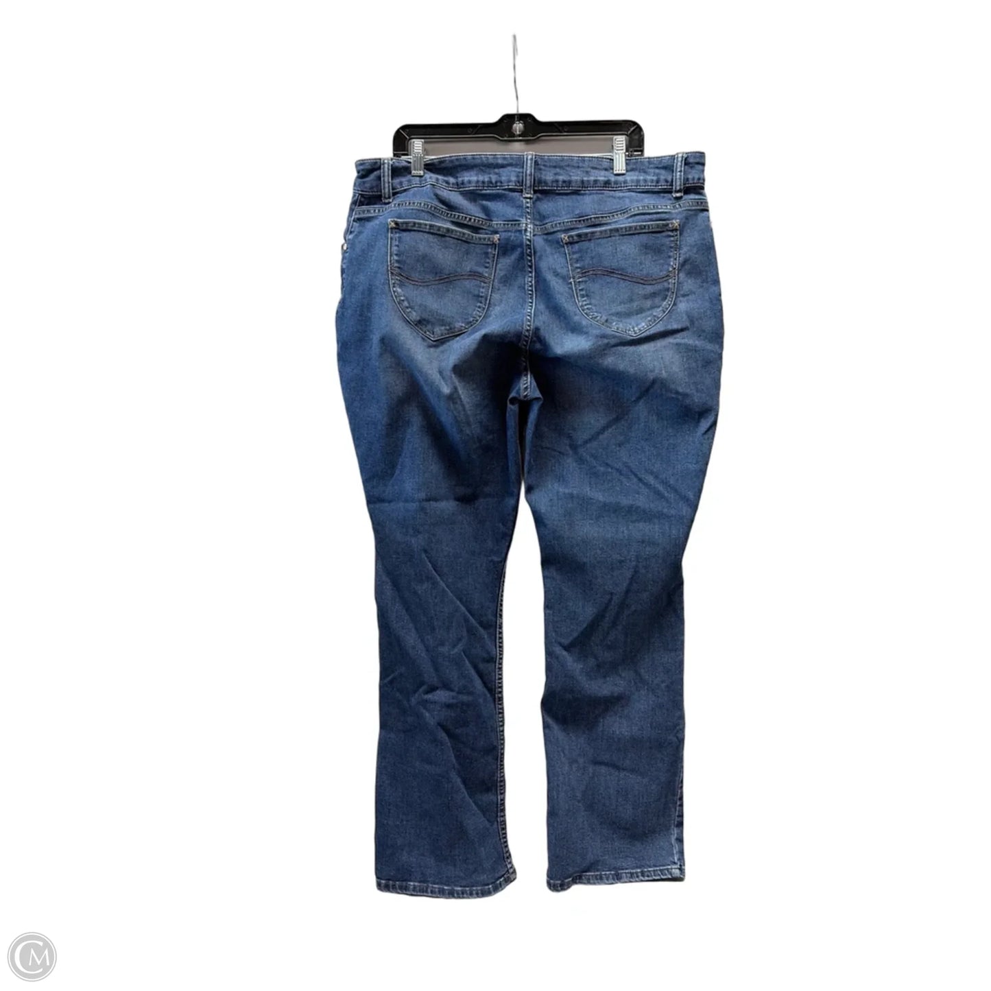 Jeans Boot Cut By Lee In Blue Denim, Size: 20
