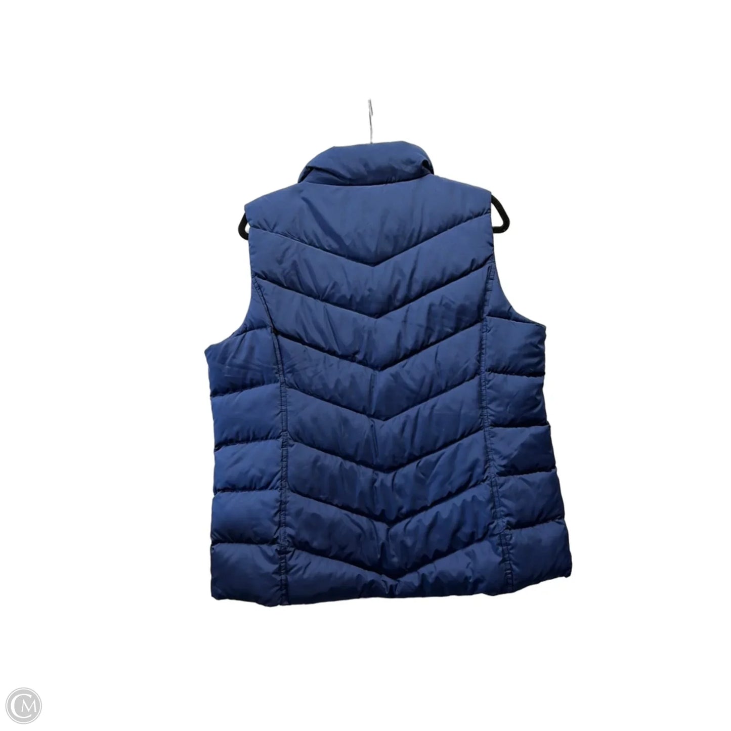 Vest Puffer & Quilted By Lands End In Blue, Size: L