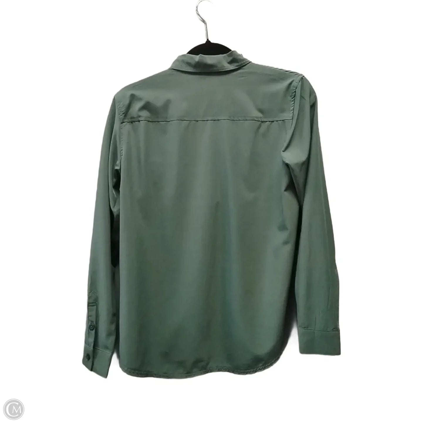 Top Long Sleeve By Eddie Bauer In Green, Size: S