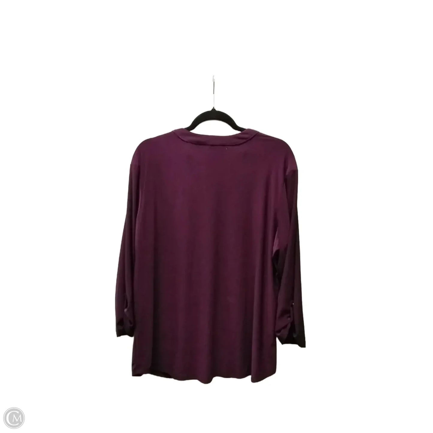 Top Long Sleeve By Joie In Purple, Size: 1x