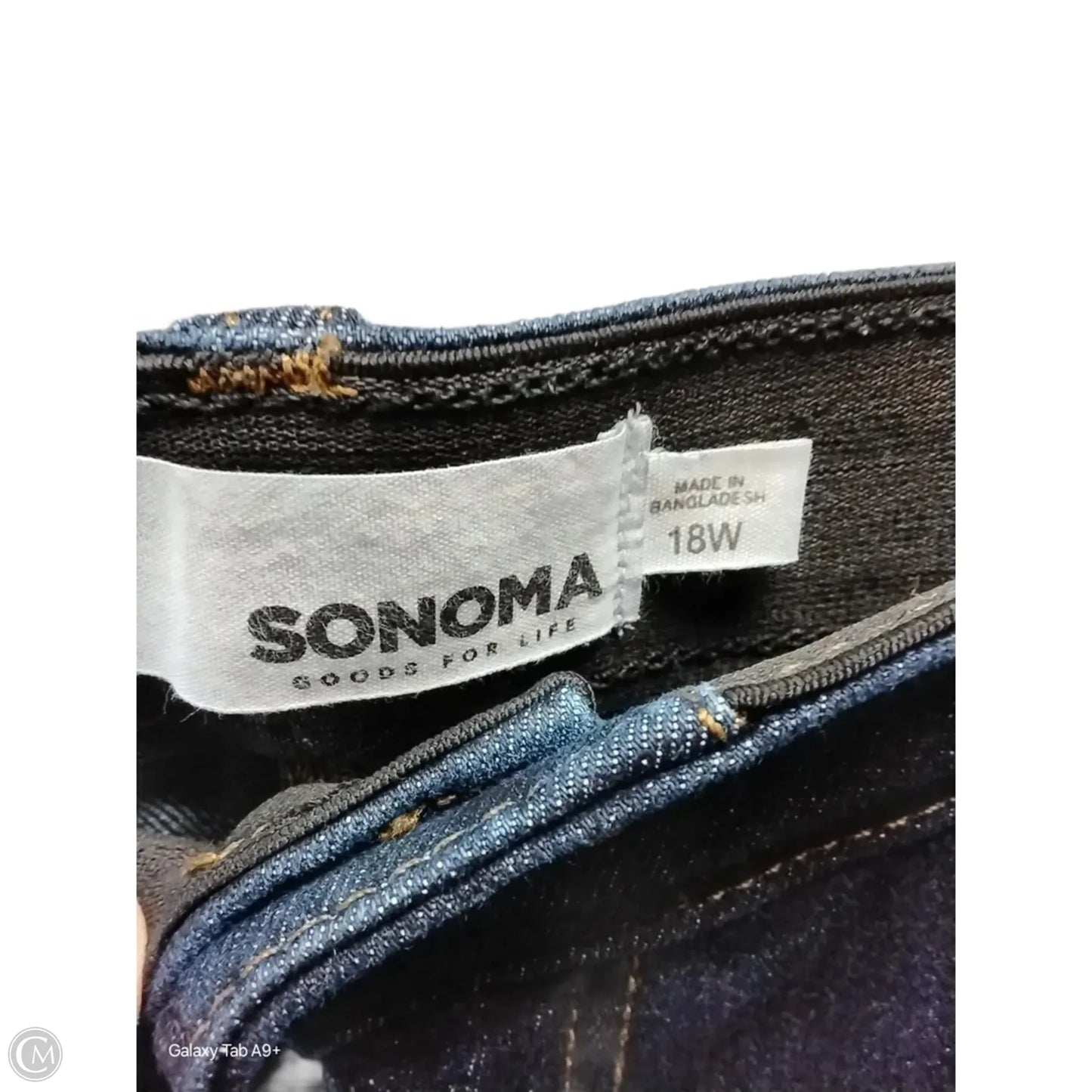 Jeans Skinny By Sonoma In Blue Denim, Size: 18w