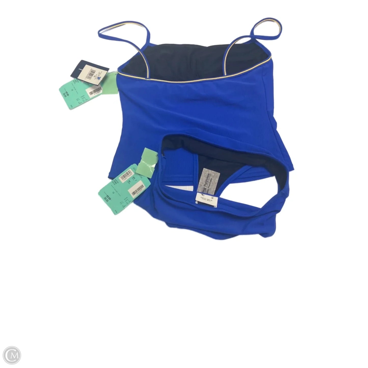 Swimsuit 2pc By Ralph Lauren Blue Label In Blue, Size: 10