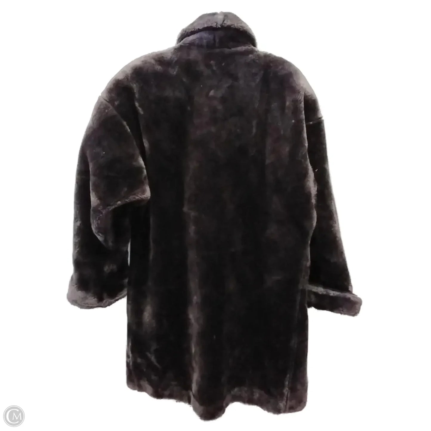 Coat Faux Fur & Sherpa By Clothes Mentor In Brown, Size: 1x
