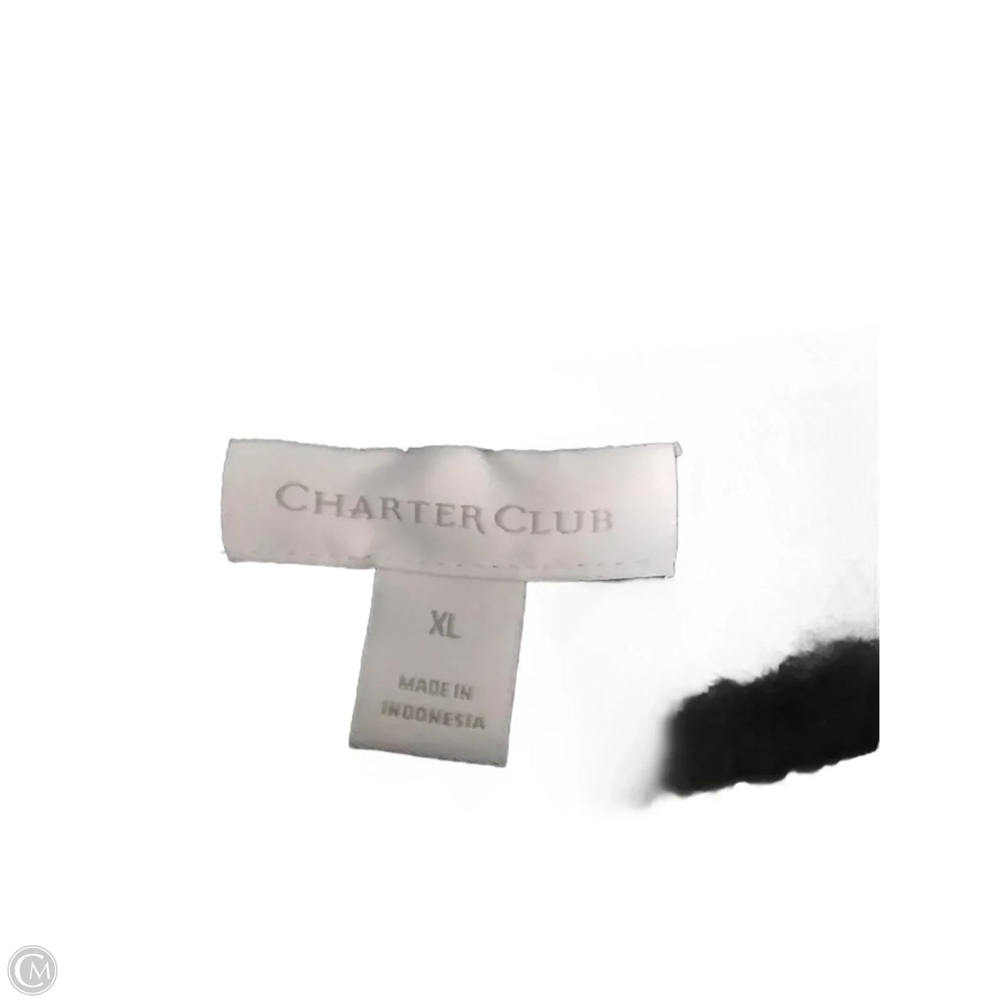 Top Long Sleeve By Charter Club In Plaid Pattern, Size: Xl