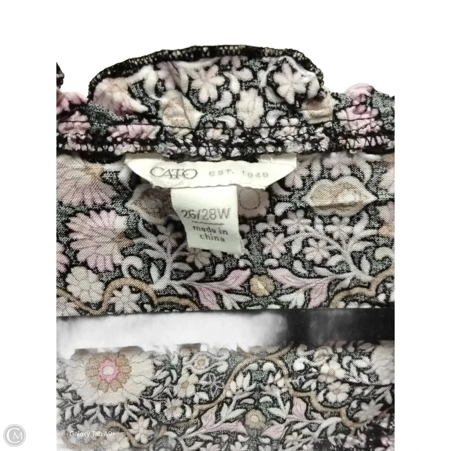 Blouse Short Sleeve By Cato In Floral Print, Size: 3x