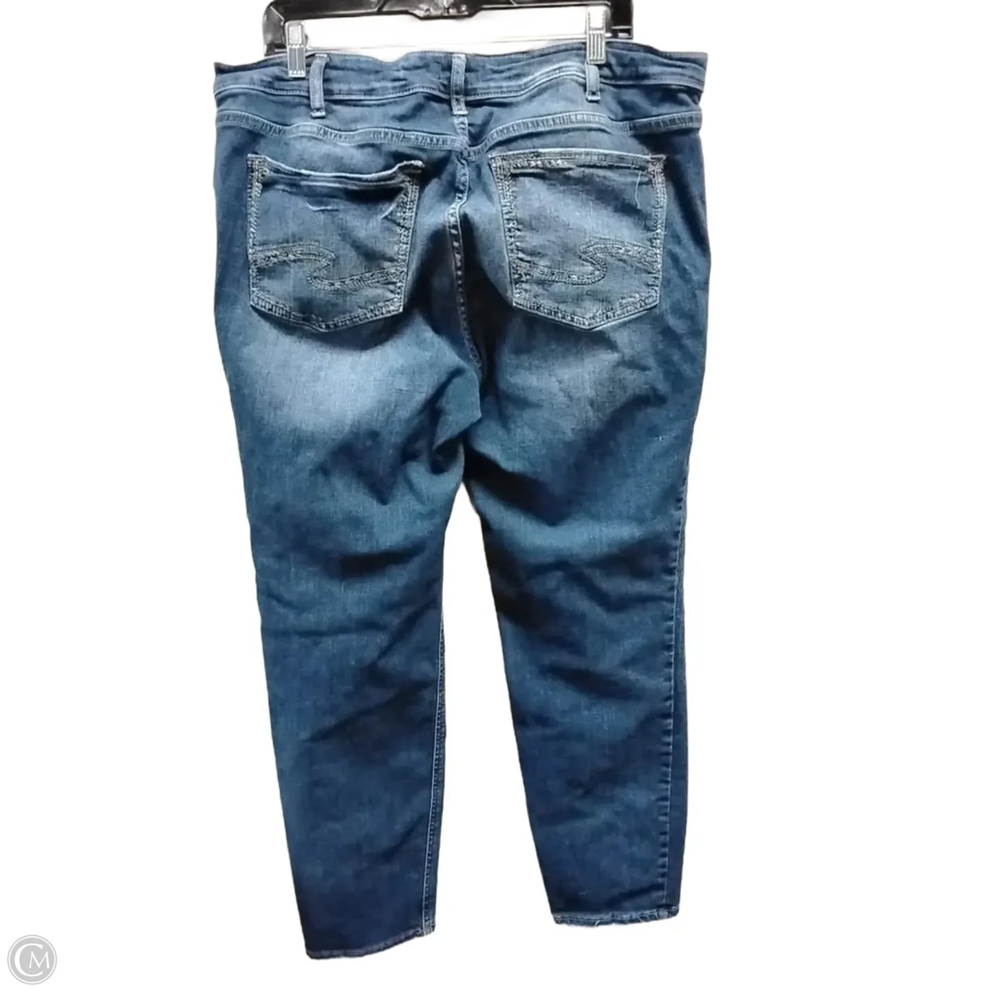 Jeans Straight By Silver In Blue Denim, Size: 20
