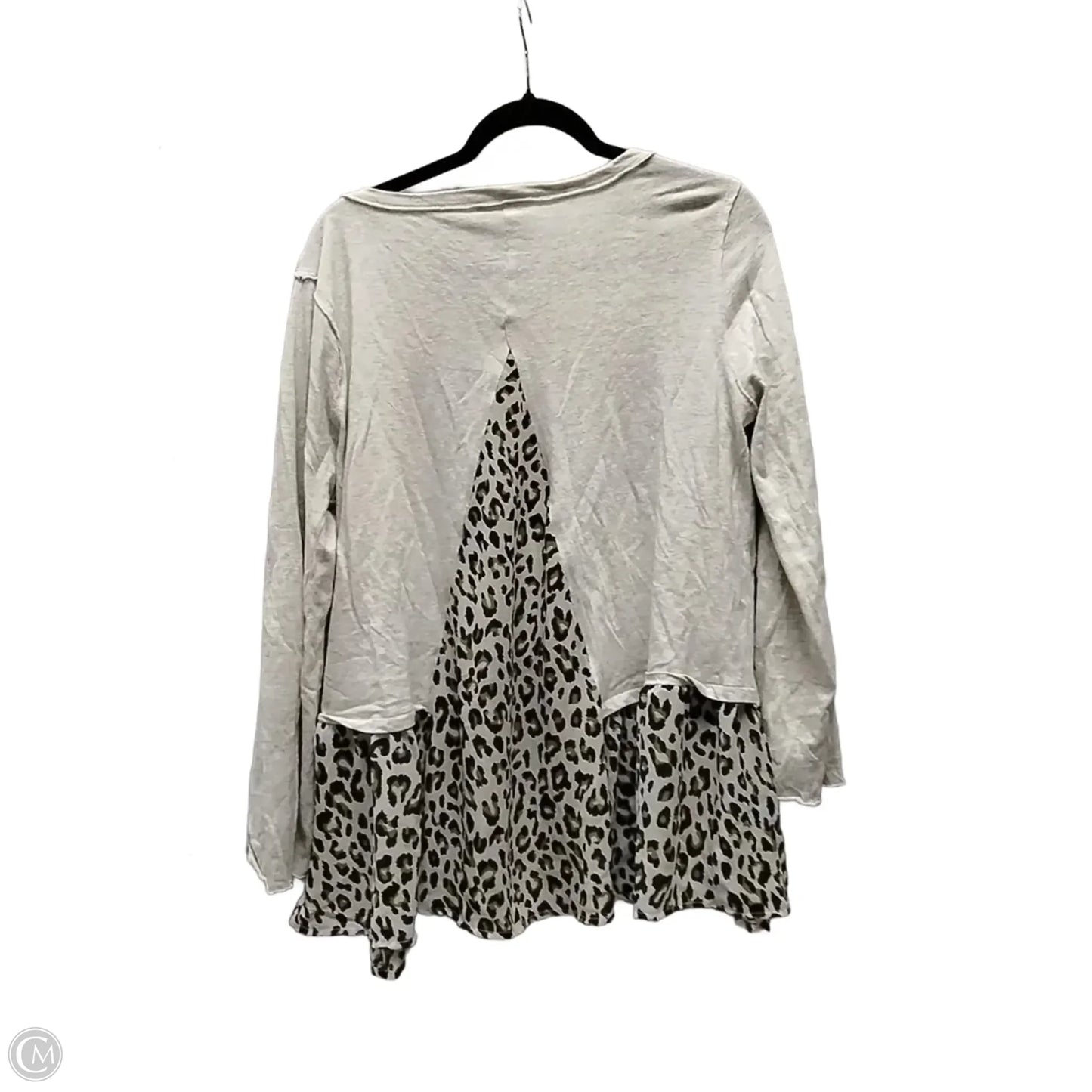 Top Long Sleeve By Umgee In Animal Print, Size: Xl