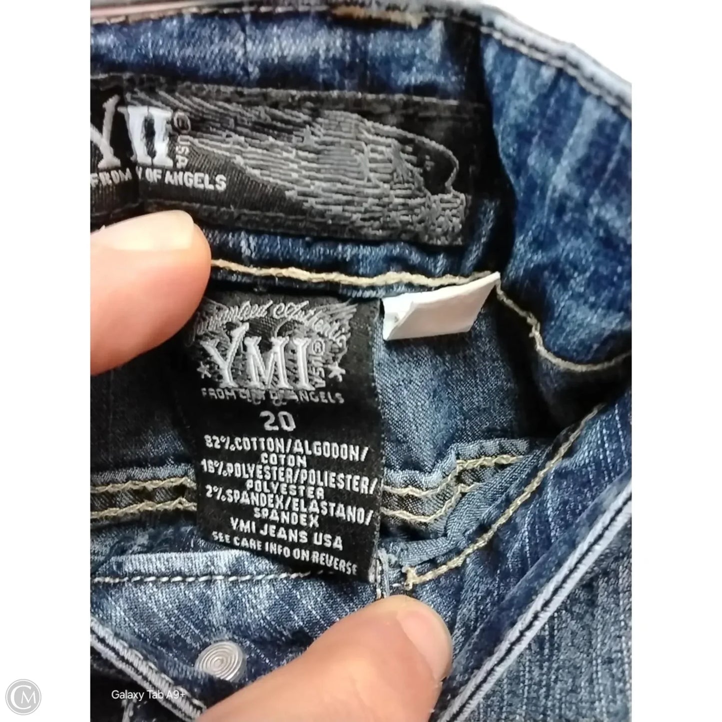 Jeans Boot Cut By Ymi In Blue Denim, Size: 20