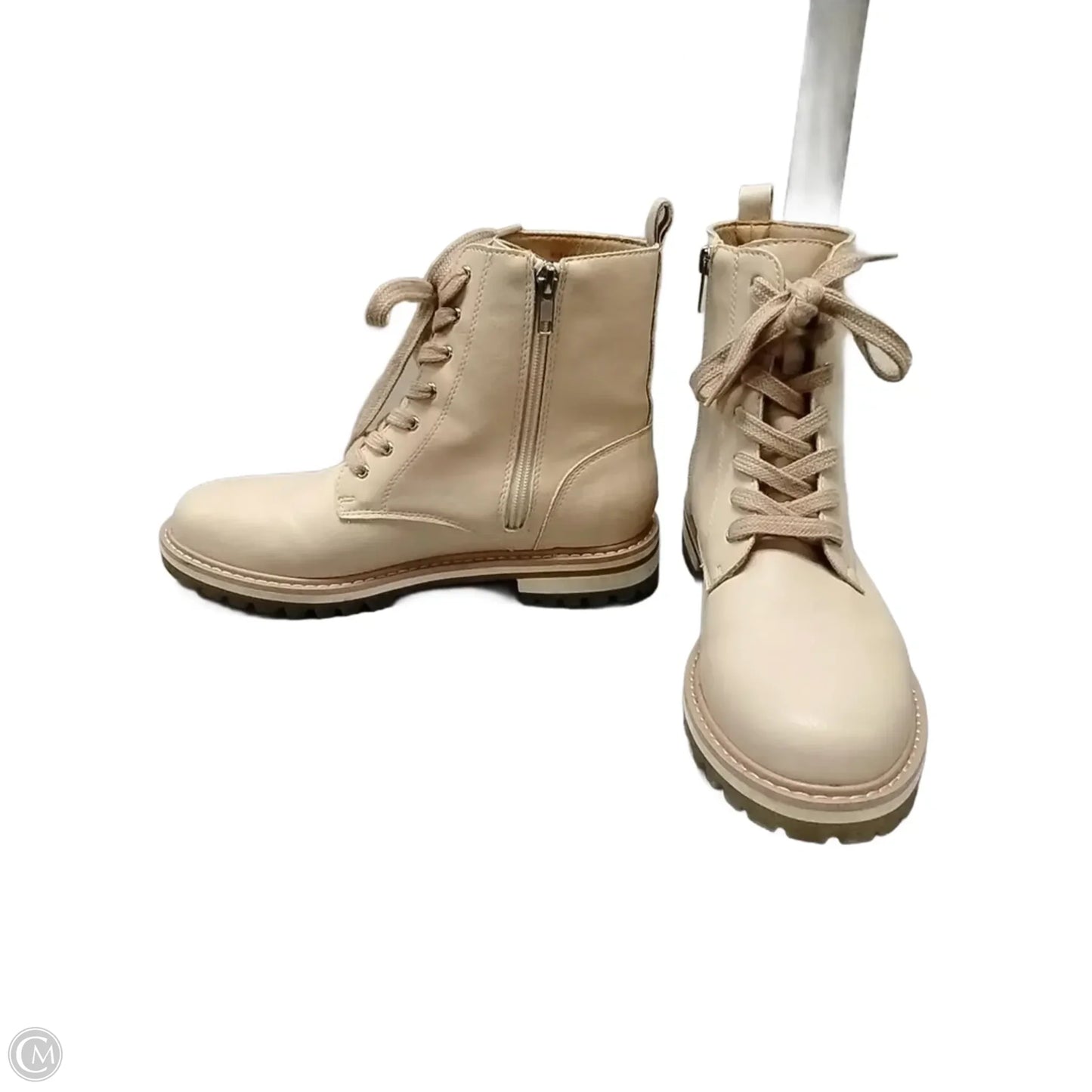 Boots Ankle Heels By Oasis Society In Tan, Size: 8.5