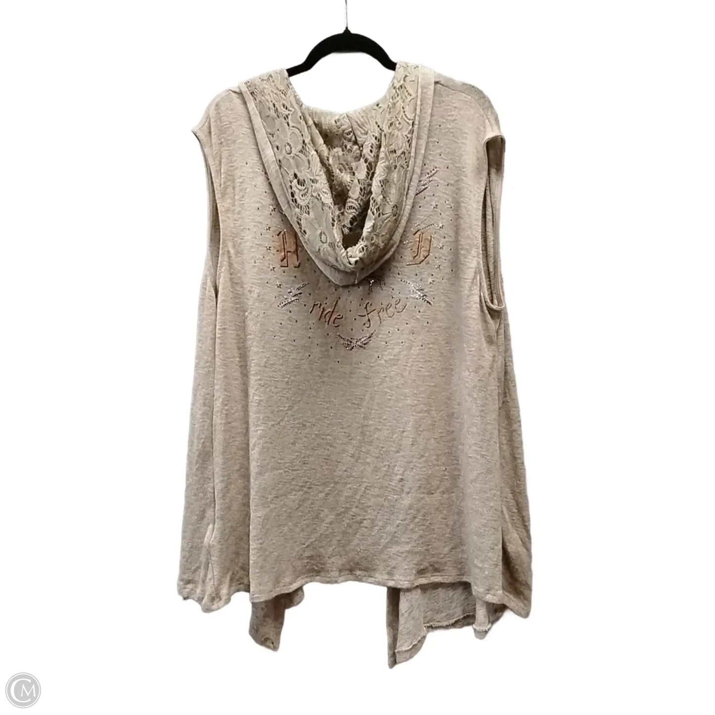 Cardigan By Harley Davidson In Tan, Size: 3x