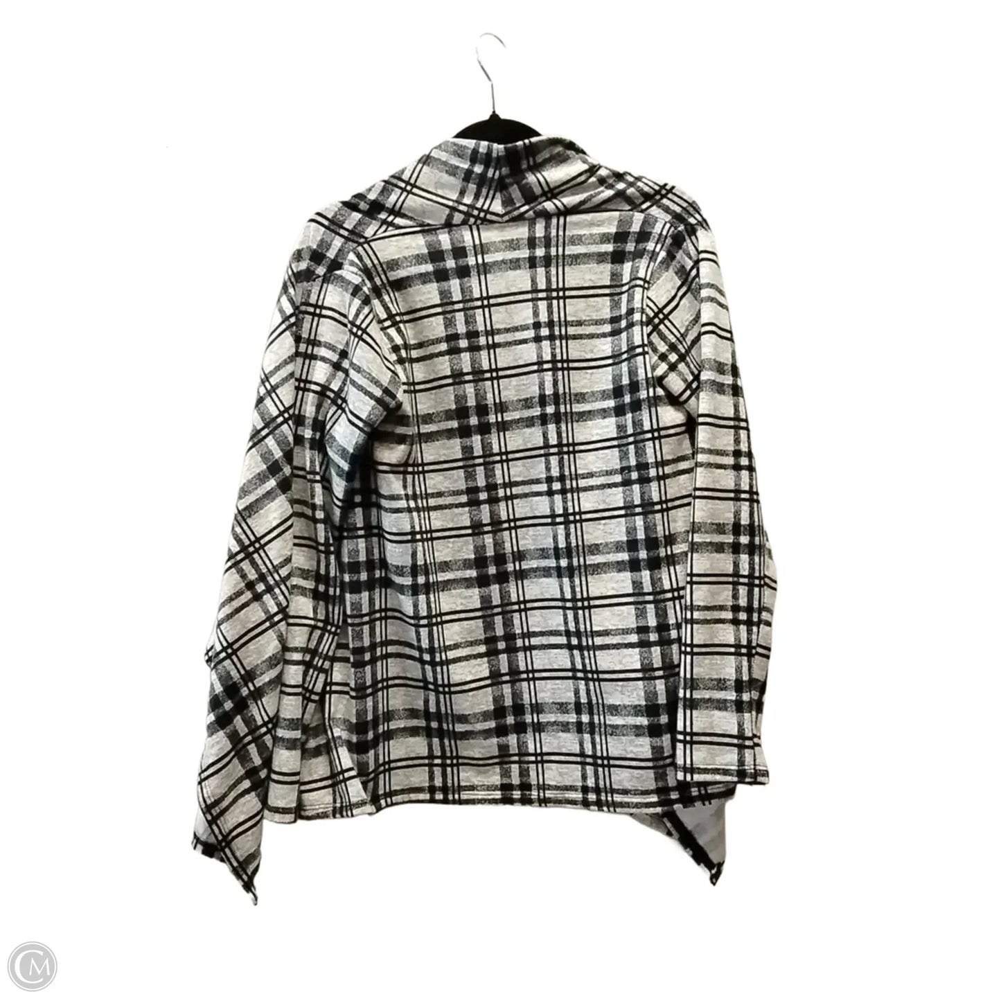 Cardigan By Bobeau In Checkered Pattern, Size: S