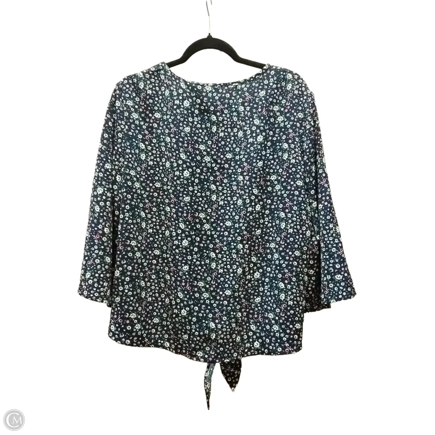 Blouse Long Sleeve By Clothes Mentor In Floral Print, Size: Xl