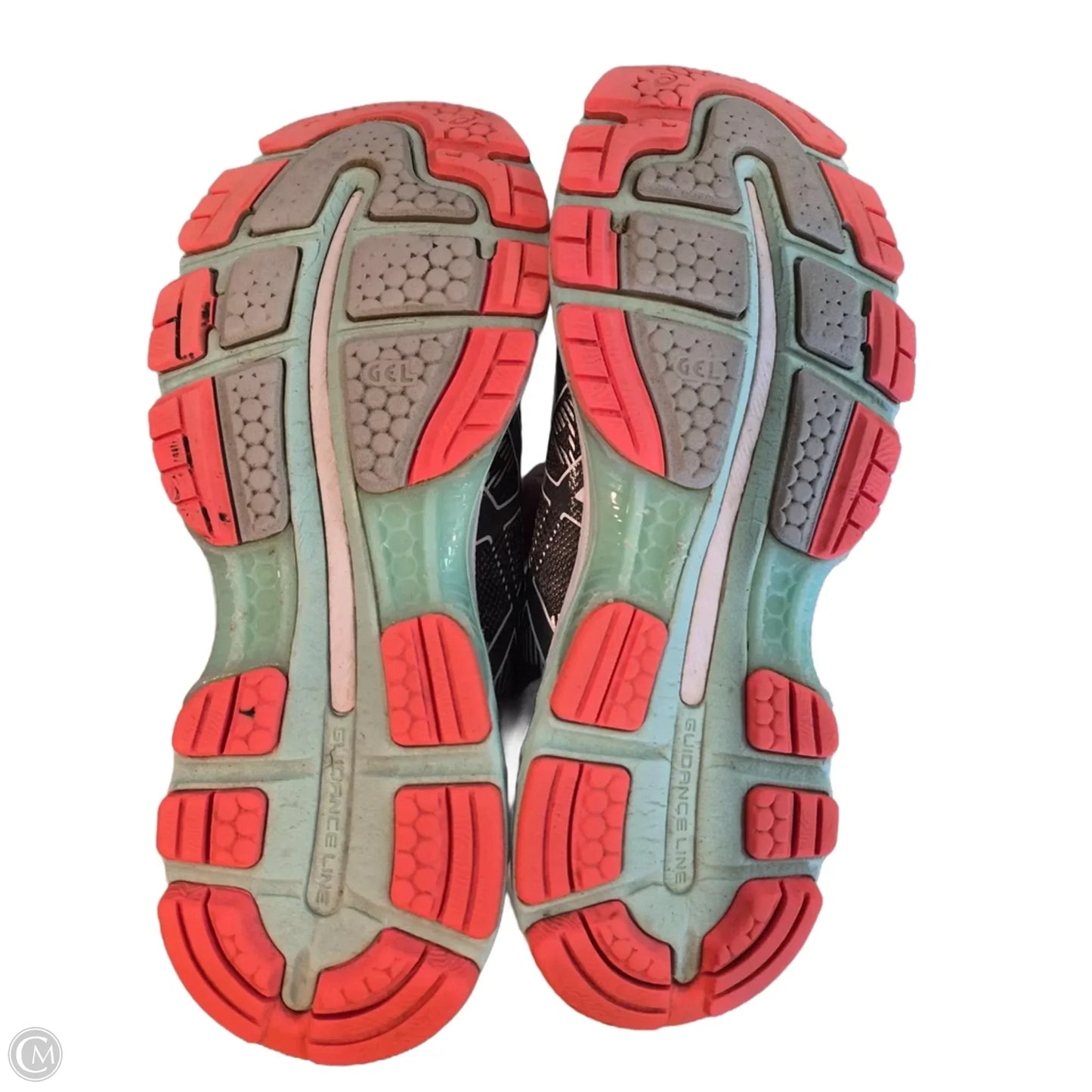 Shoes Athletic By Asics In Green & Grey, Size: 8