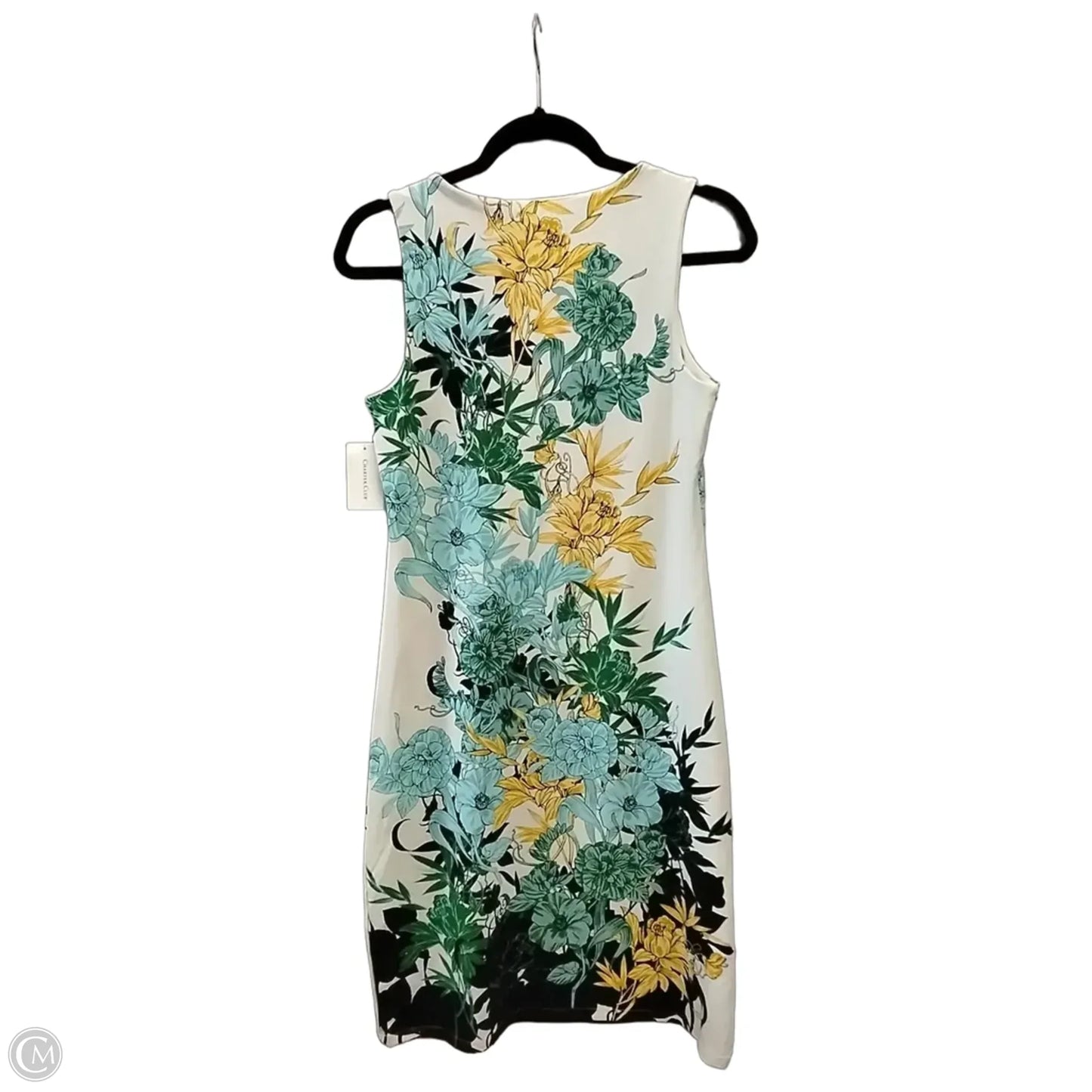 Dress Casual Midi By Charter Club In Floral Print, Size: 4