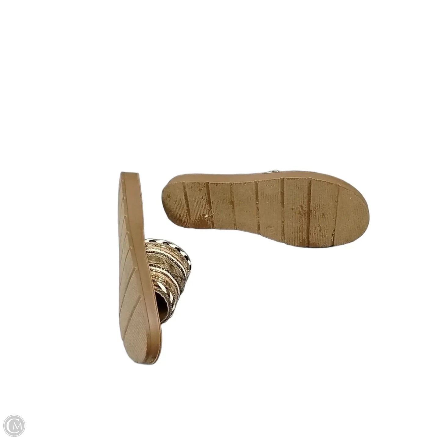 Sandals Flats By Corkys In Gold & Tan, Size: 8