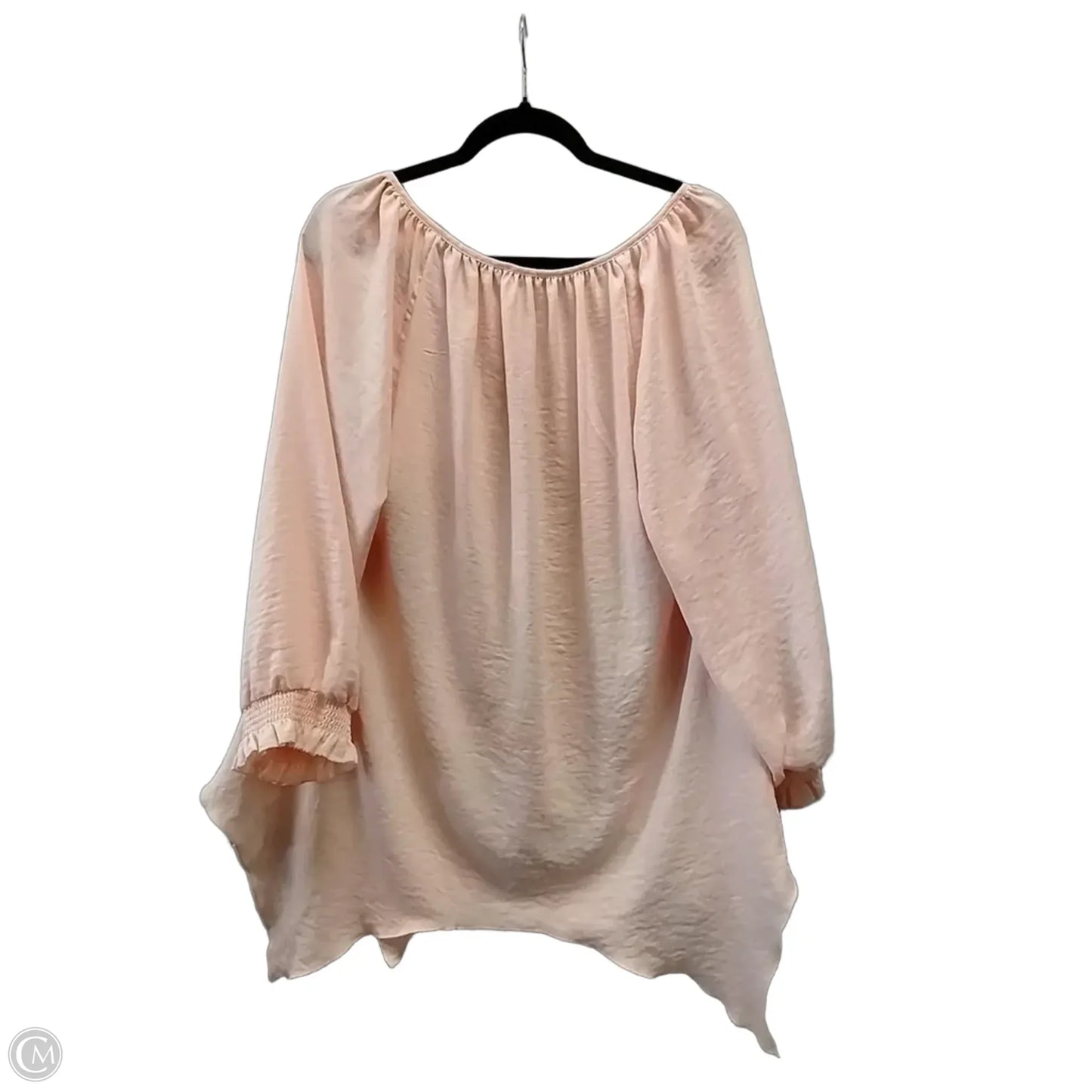 Blouse Long Sleeve By Spense In Coral, Size: Xl