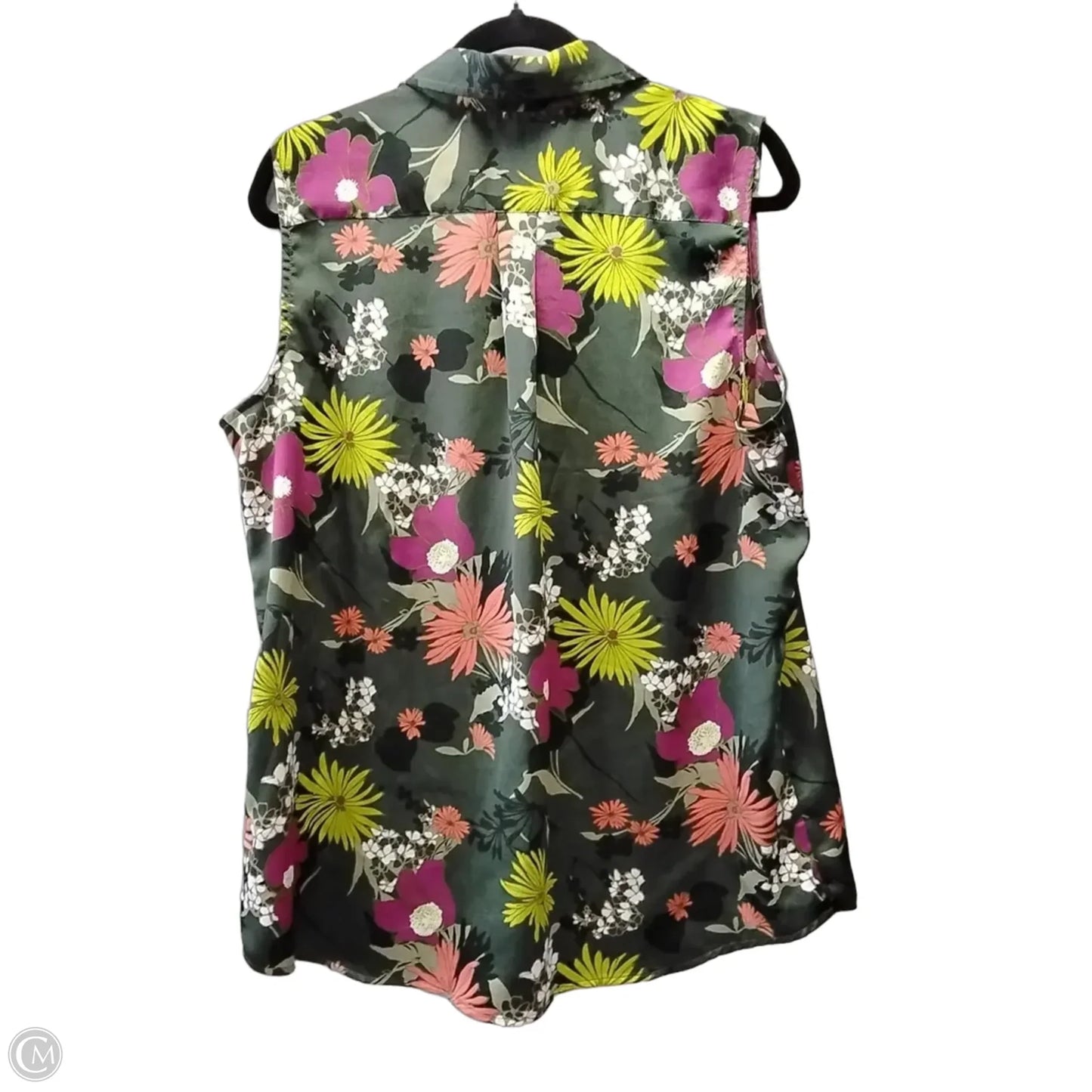 Blouse Sleeveless By Banana Republic In Floral Print, Size: Xl