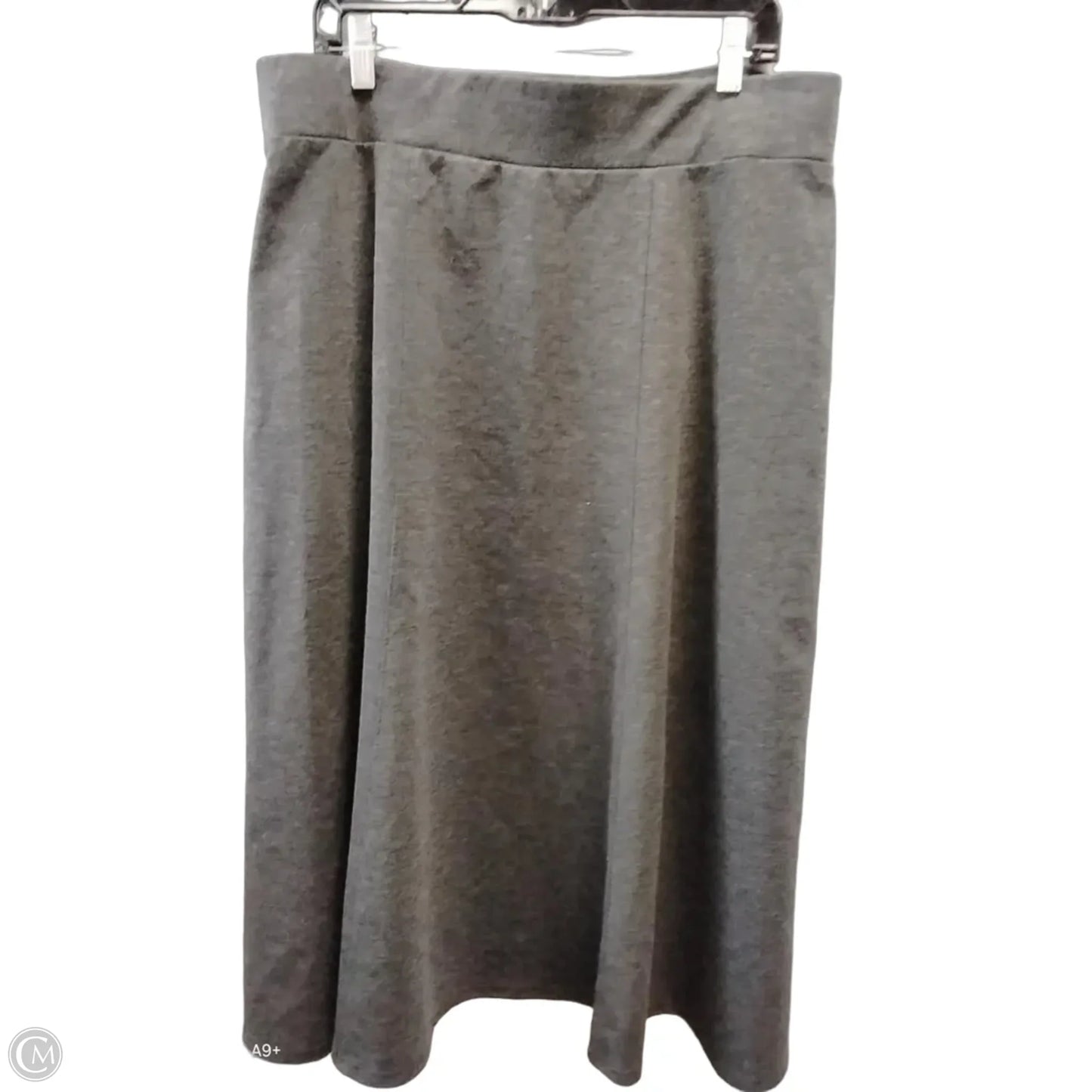 Skirt Maxi By Dana Buchman In Grey, Size: 12