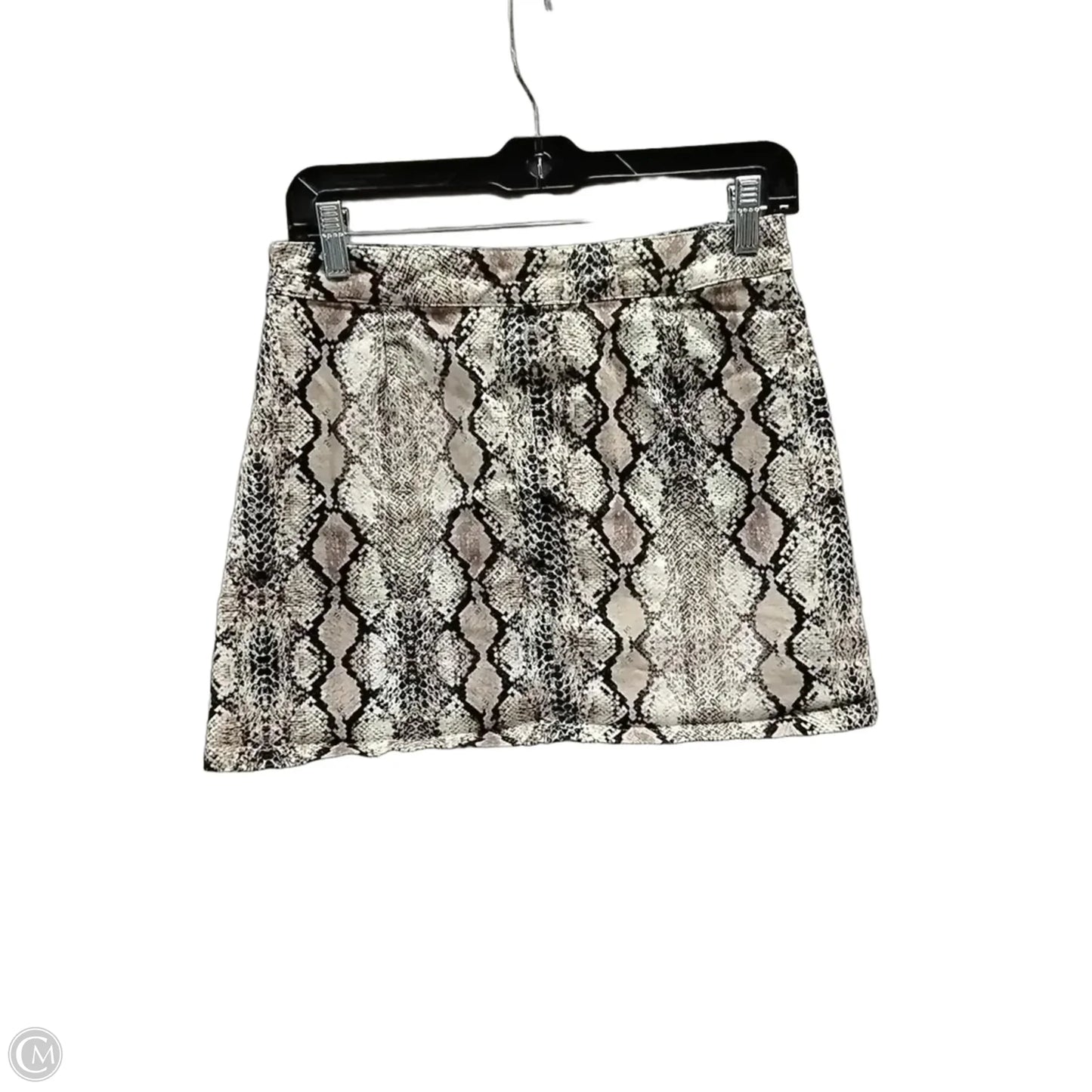 Skirt Mini & Short By Altard State In Snakeskin Print, Size: 8