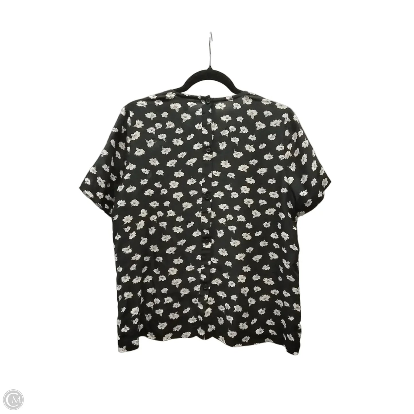 Blouse Short Sleeve By Madewell In Floral Print, Size: M