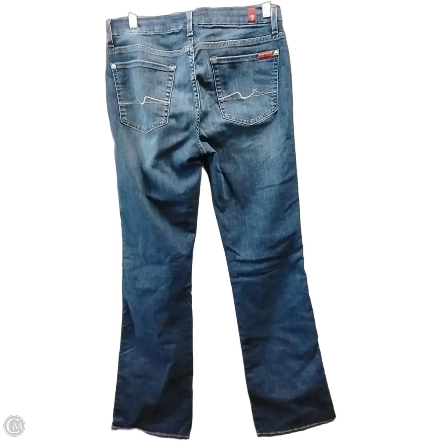 Jeans Boot Cut By Seven 7 In Blue Denim, Size: 10