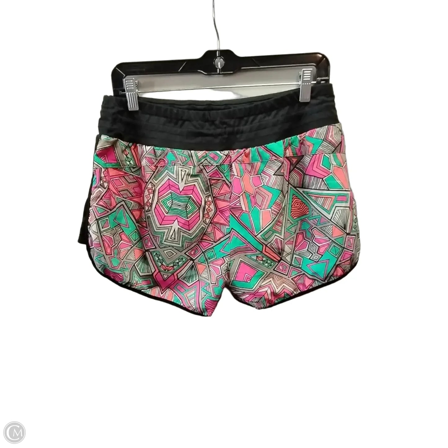 Athletic Shorts By Asics In Geometric Pattern, Size: L
