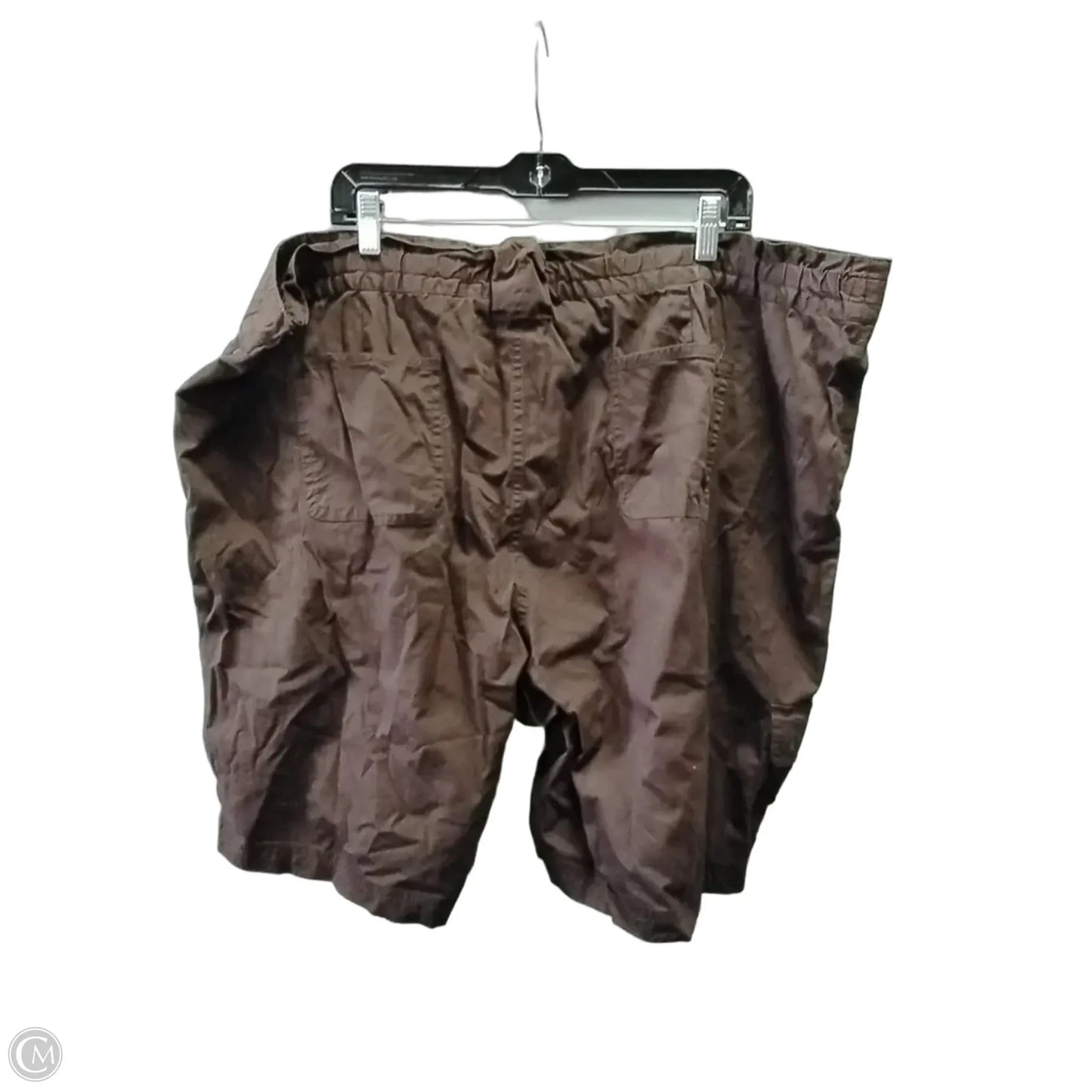 Shorts By Basic Editions In Brown, Size: 4x