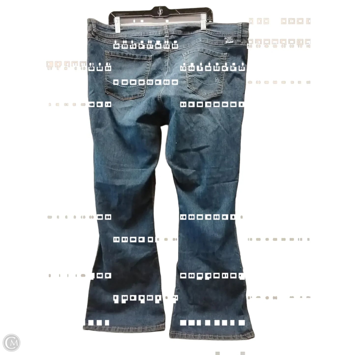 Jeans Boot Cut By Cme In Blue Denim, Size: 22