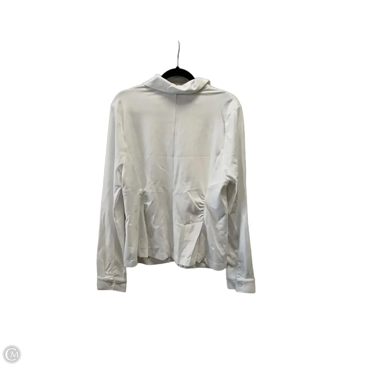 Top Long Sleeve By Cabi In White, Size: L