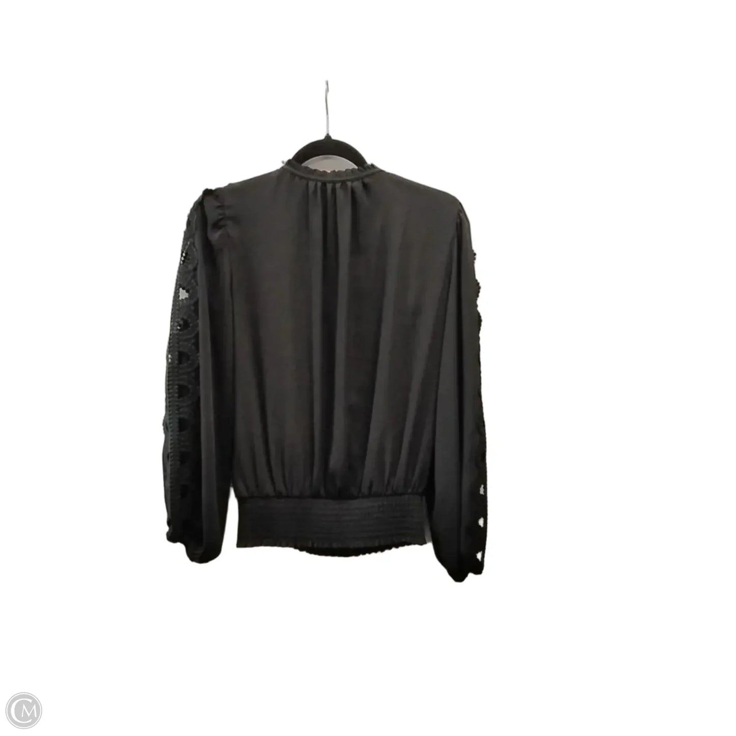 Blouse Long Sleeve By White House Black Market In Black, Size: Xs