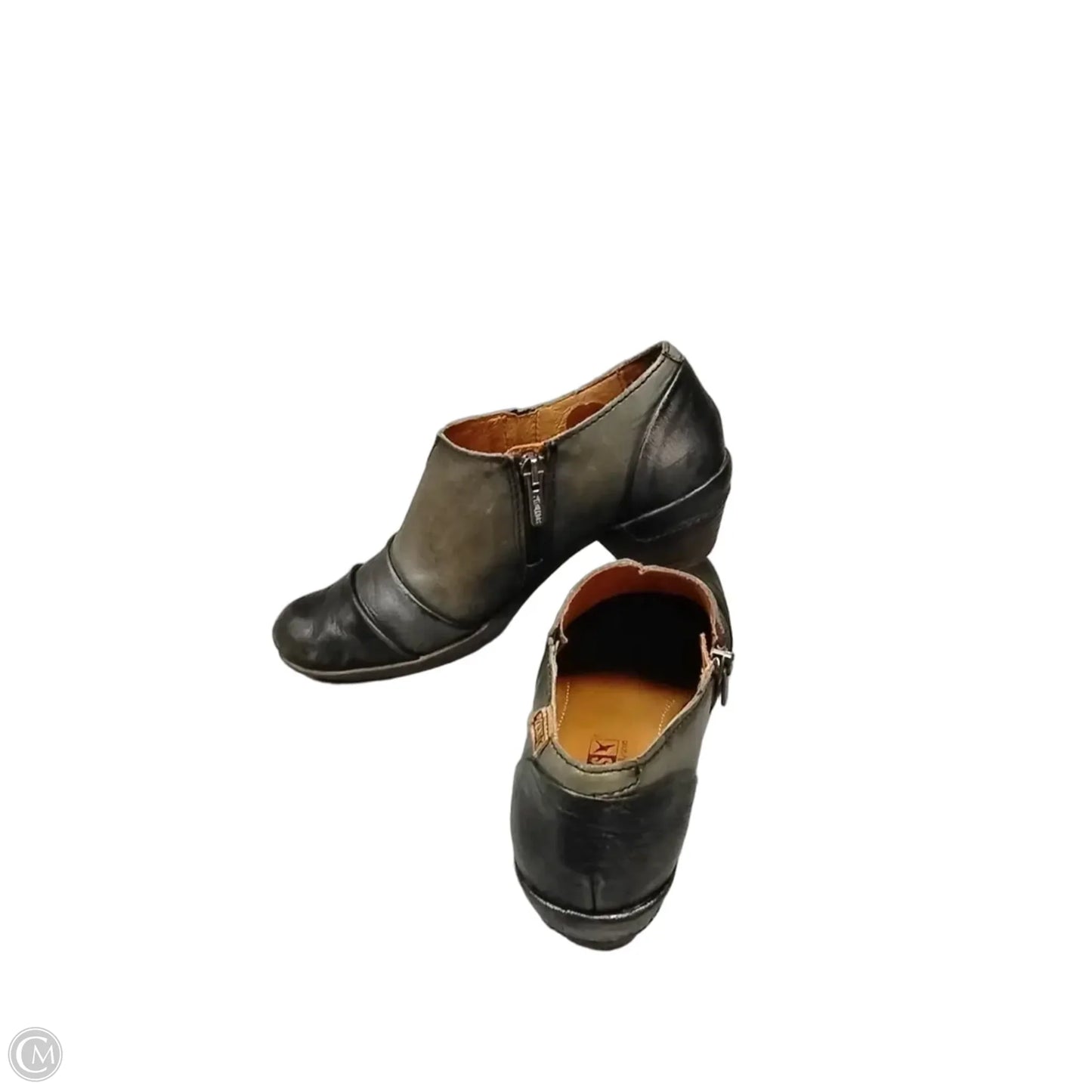 Shoes Heels Kitten By Pikolinos In Black & Grey, Size: 6.5