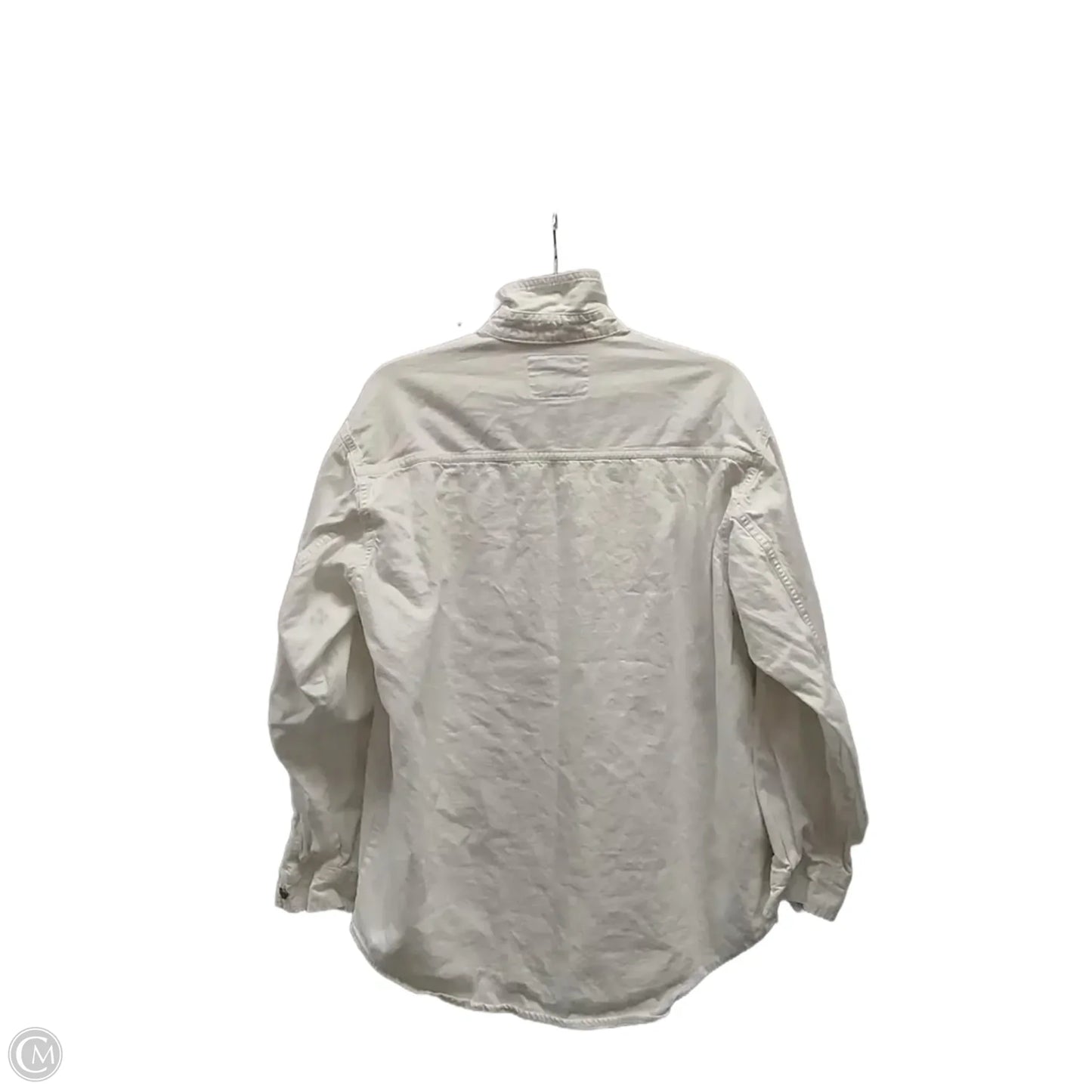 Jacket Shirt By Levis In White, Size: M