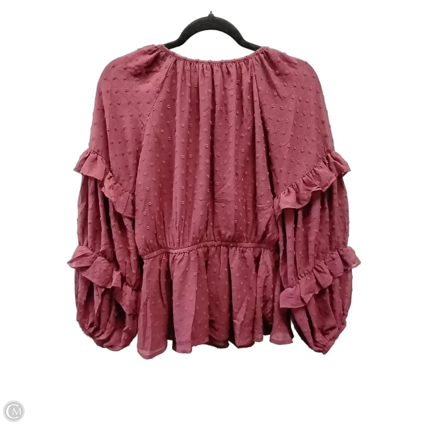 Blouse Long Sleeve By Maurices In Red, Size: Xs