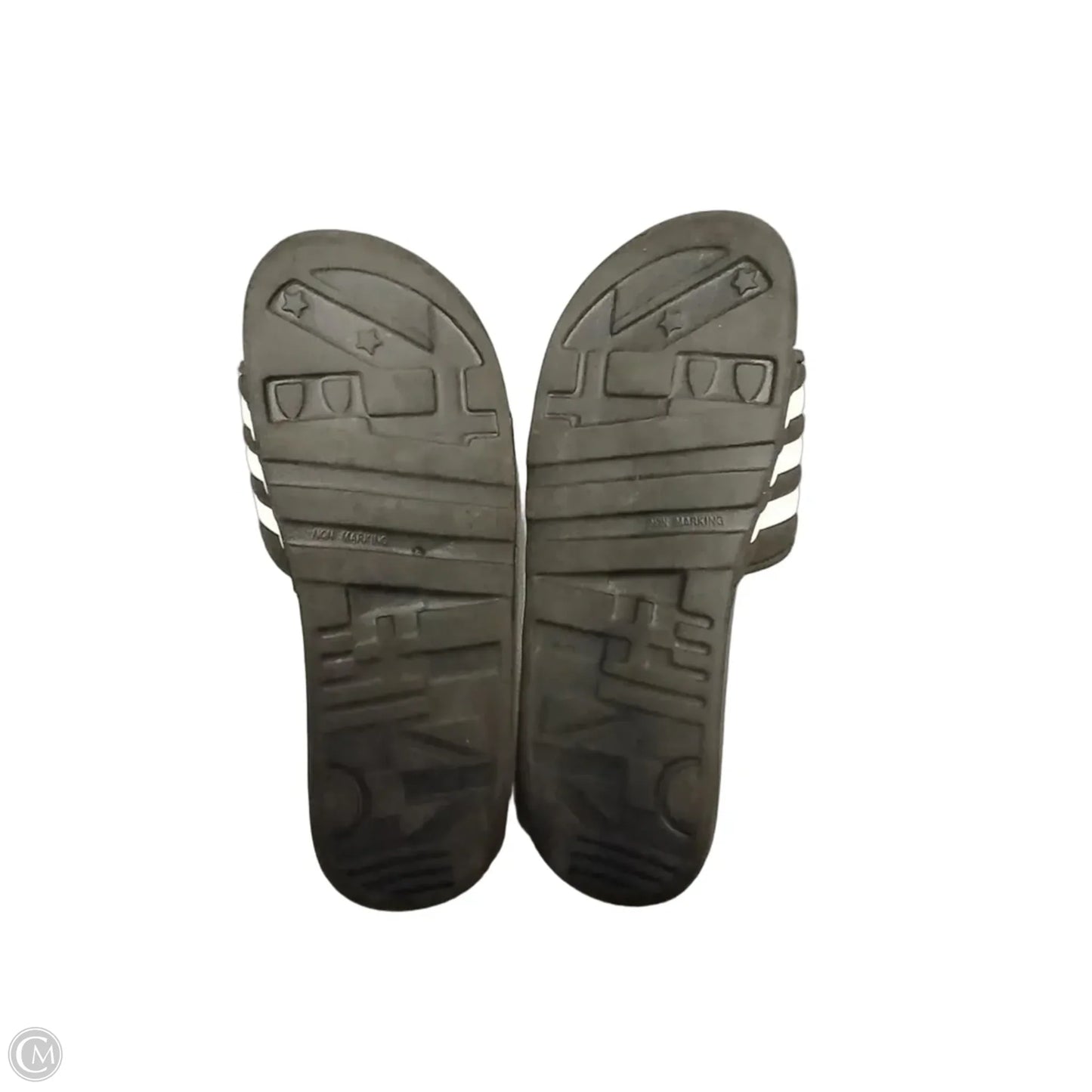 Sandals Flats By Adidas In Black, Size: 9