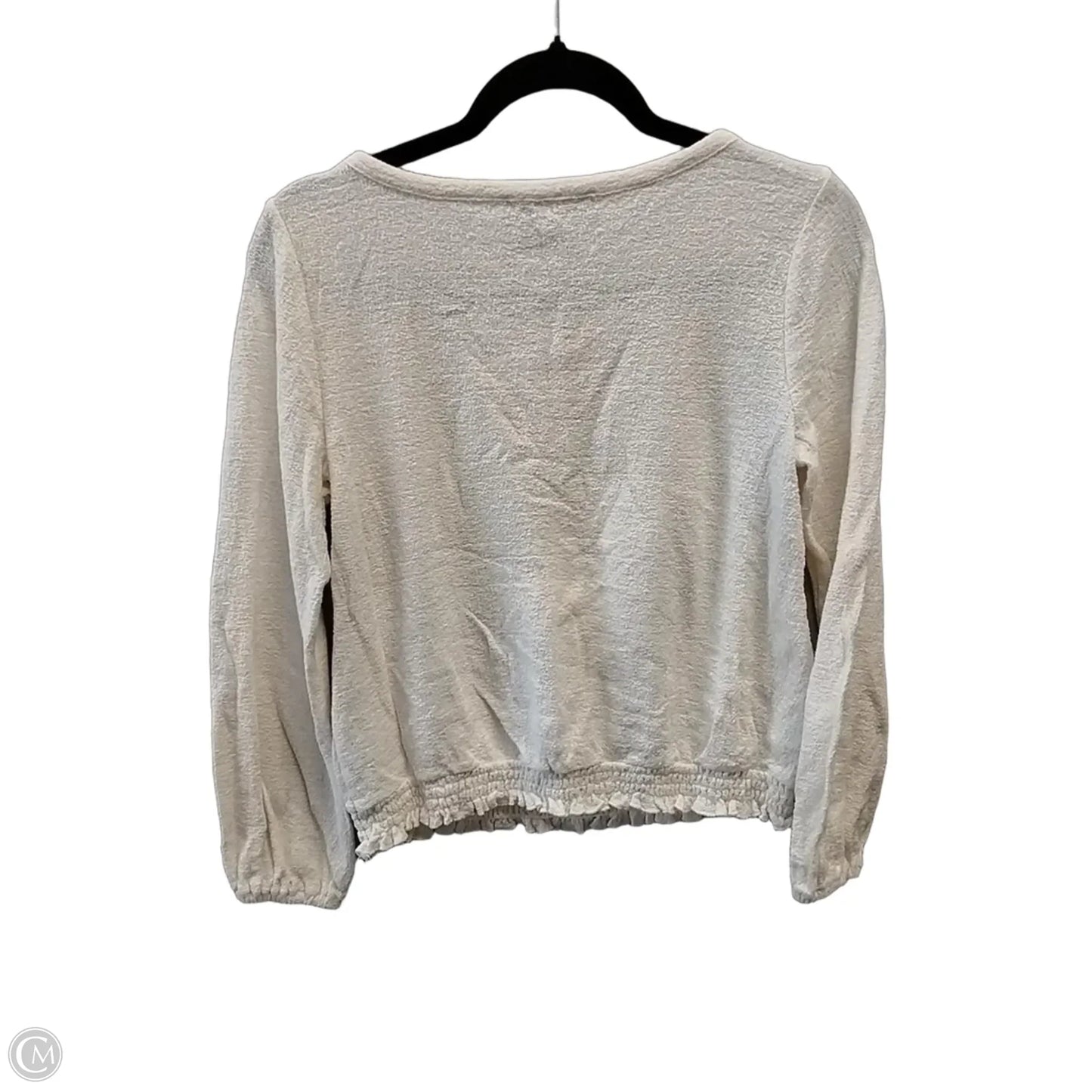 Top Long Sleeve By Loft In Cream, Size: S