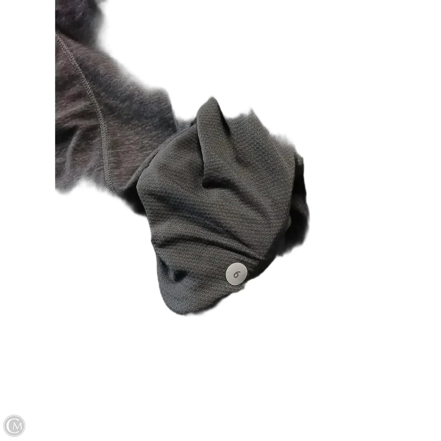 Athletic Top Long Sleeve Collar By Lululemon In Grey, Size: S