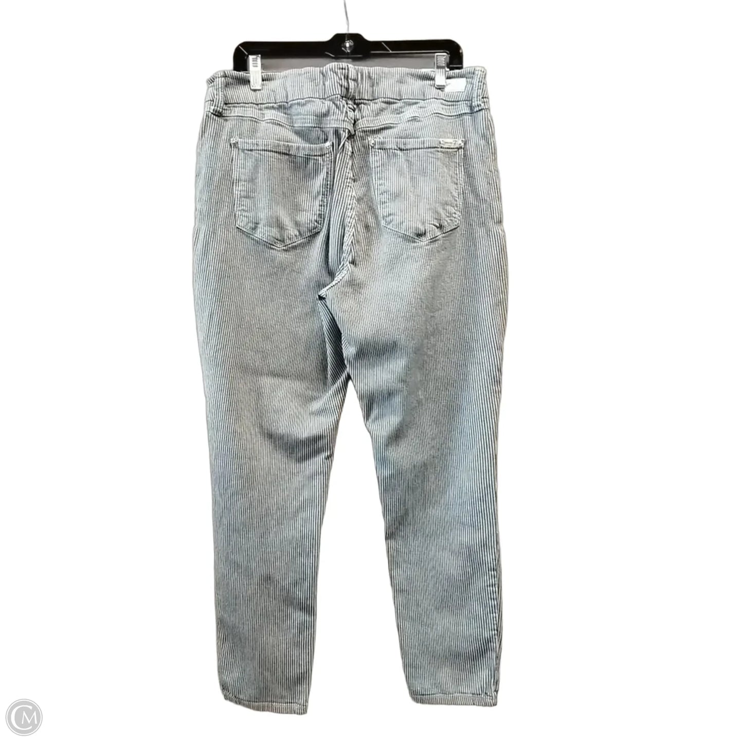Jeans Straight By Seven 7 In Striped Pattern, Size: 16