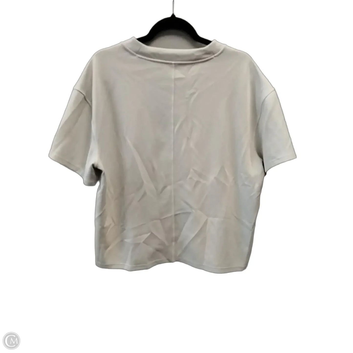 Athletic Top Short Sleeve By Lululemon In Cream, Size: L