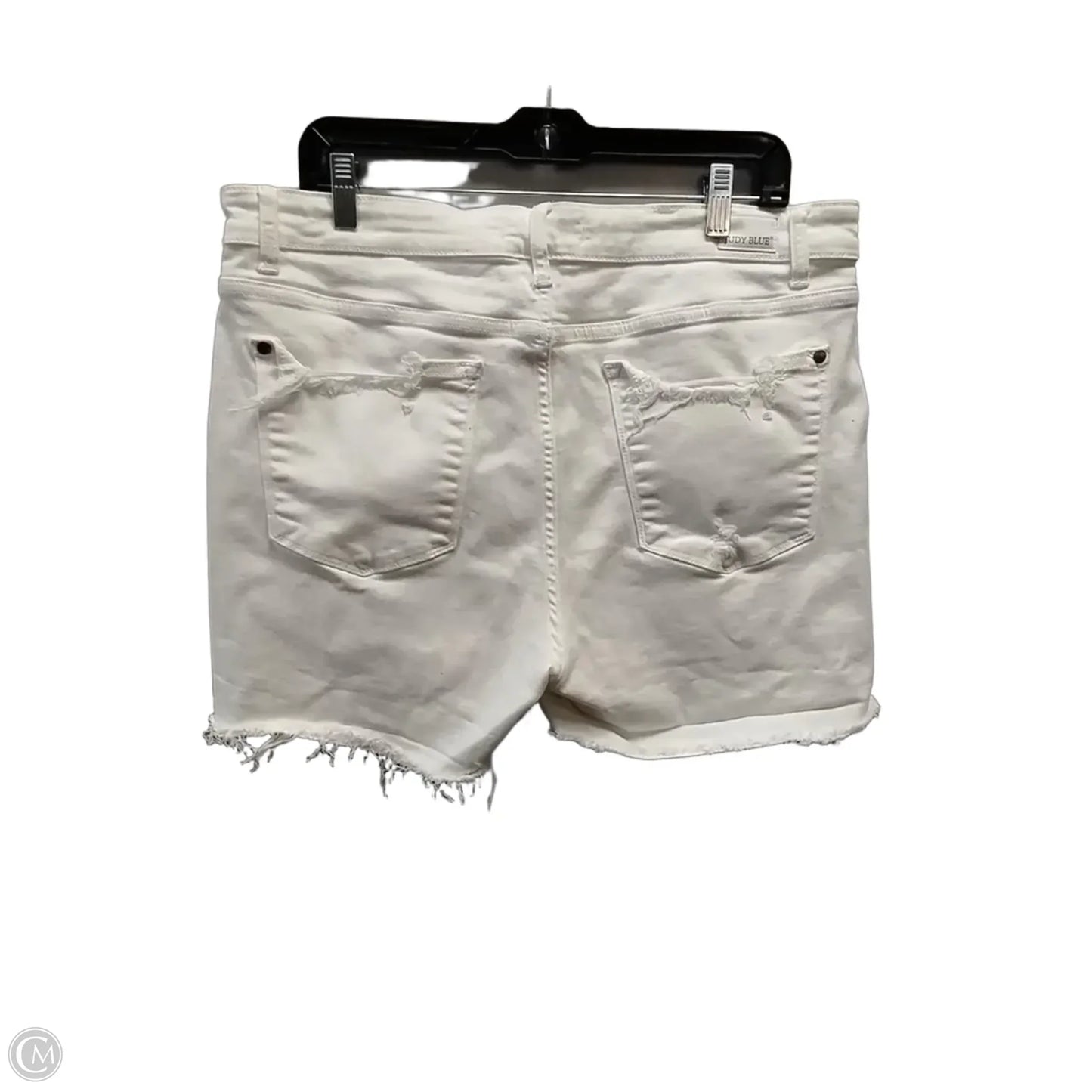 Shorts By Judy Blue In White Denim, Size: 18
