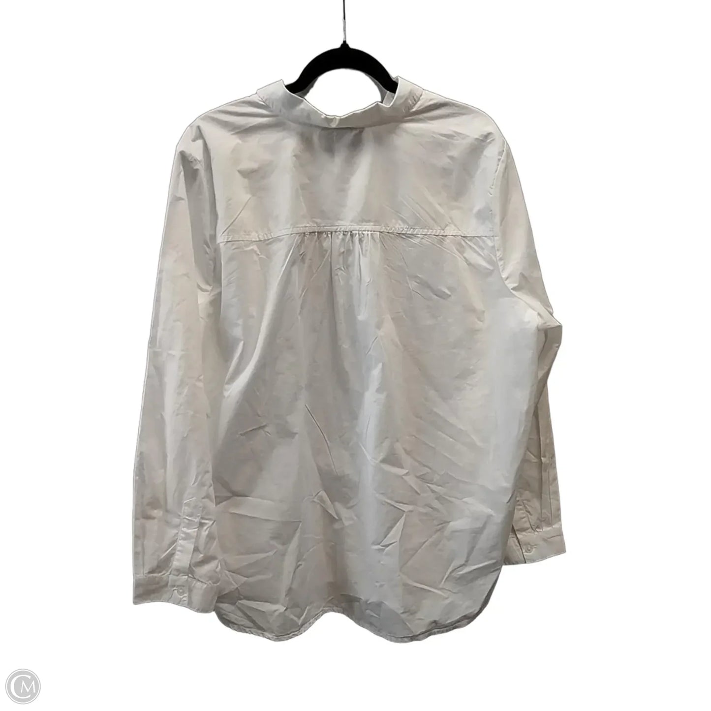 Top Long Sleeve By Lane Bryant In White, Size: 1x