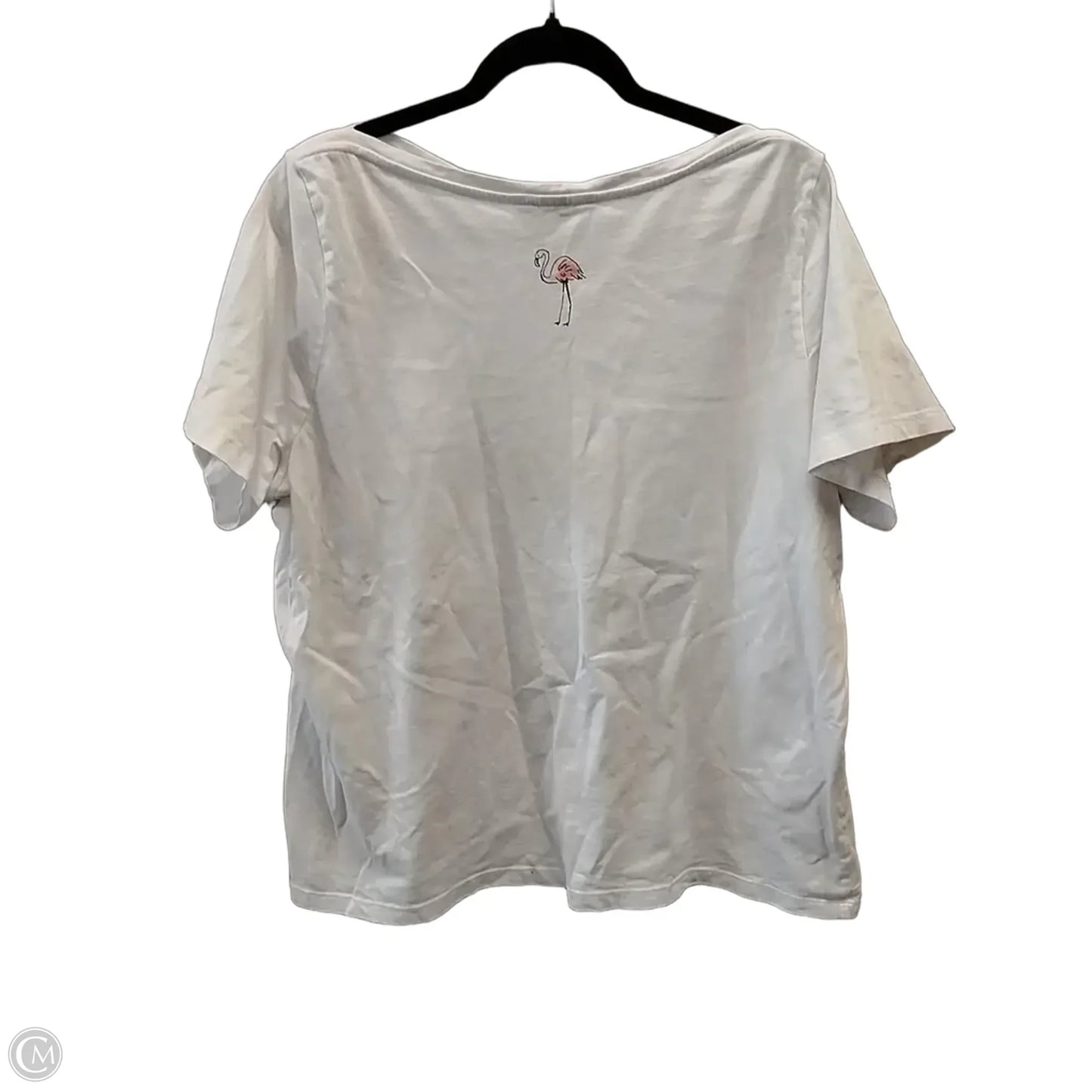 Top Short Sleeve Basic By Cj Banks In Animal Print, Size: 2x