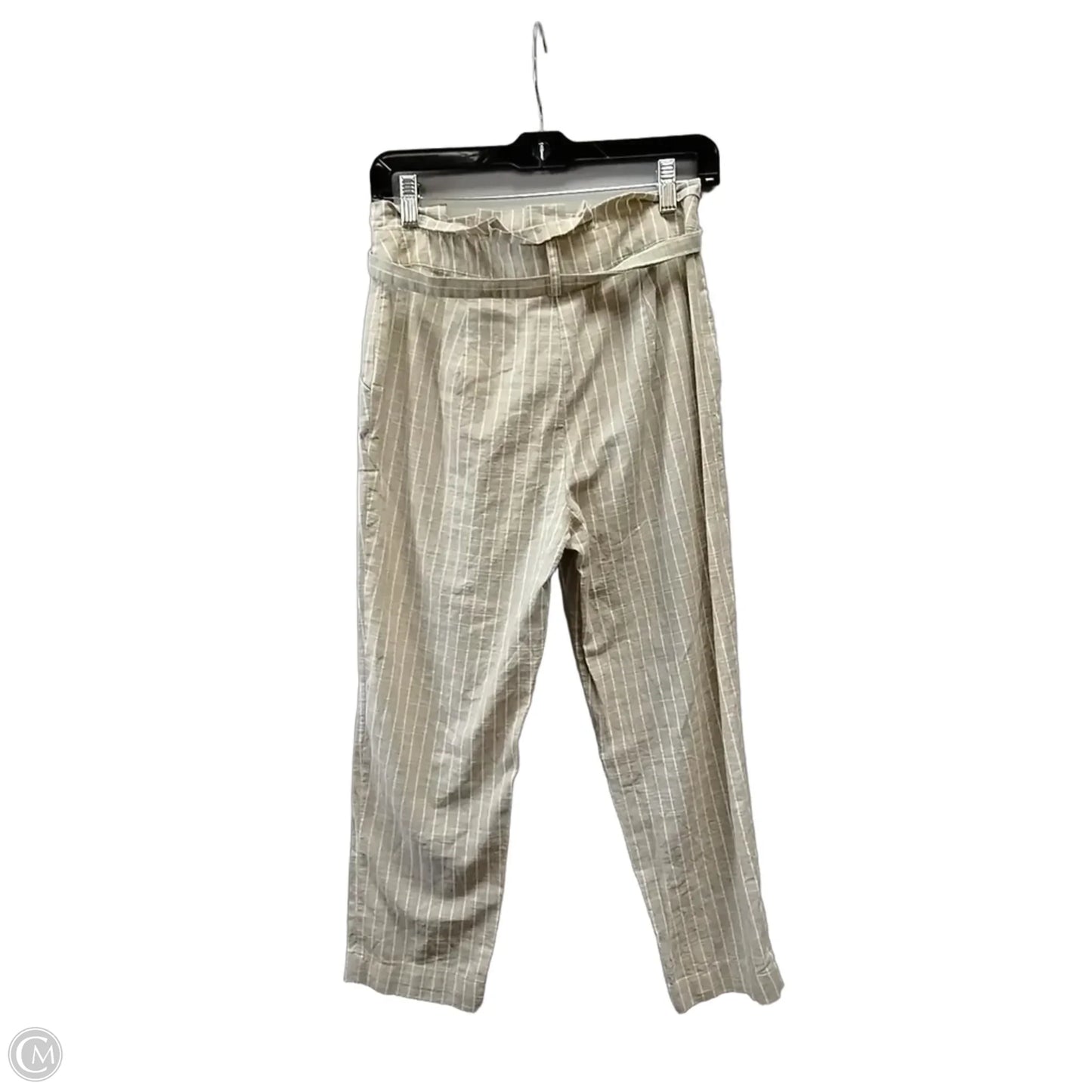 Pants Cropped By Blu Pepper In Striped Pattern, Size: 4
