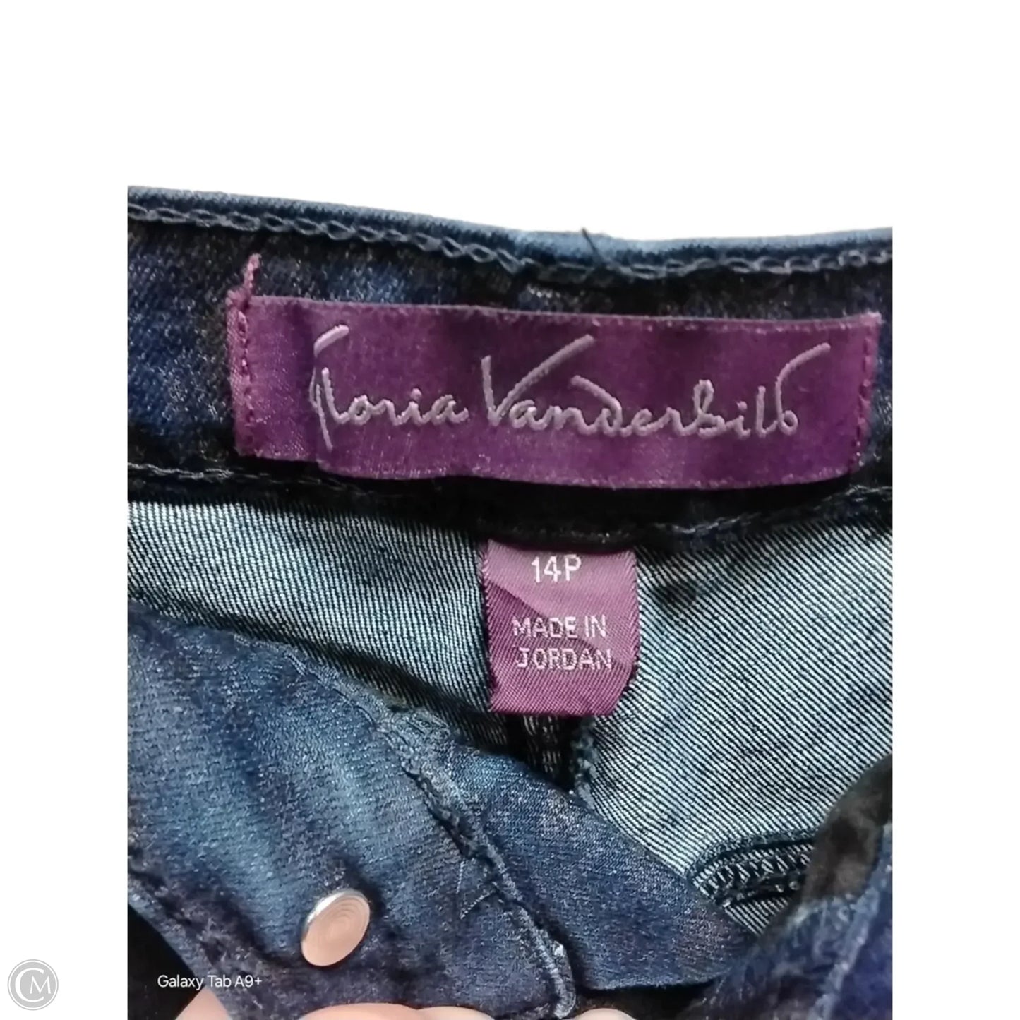 Jeans Straight By Gloria Vanderbilt In Blue, Size: 14