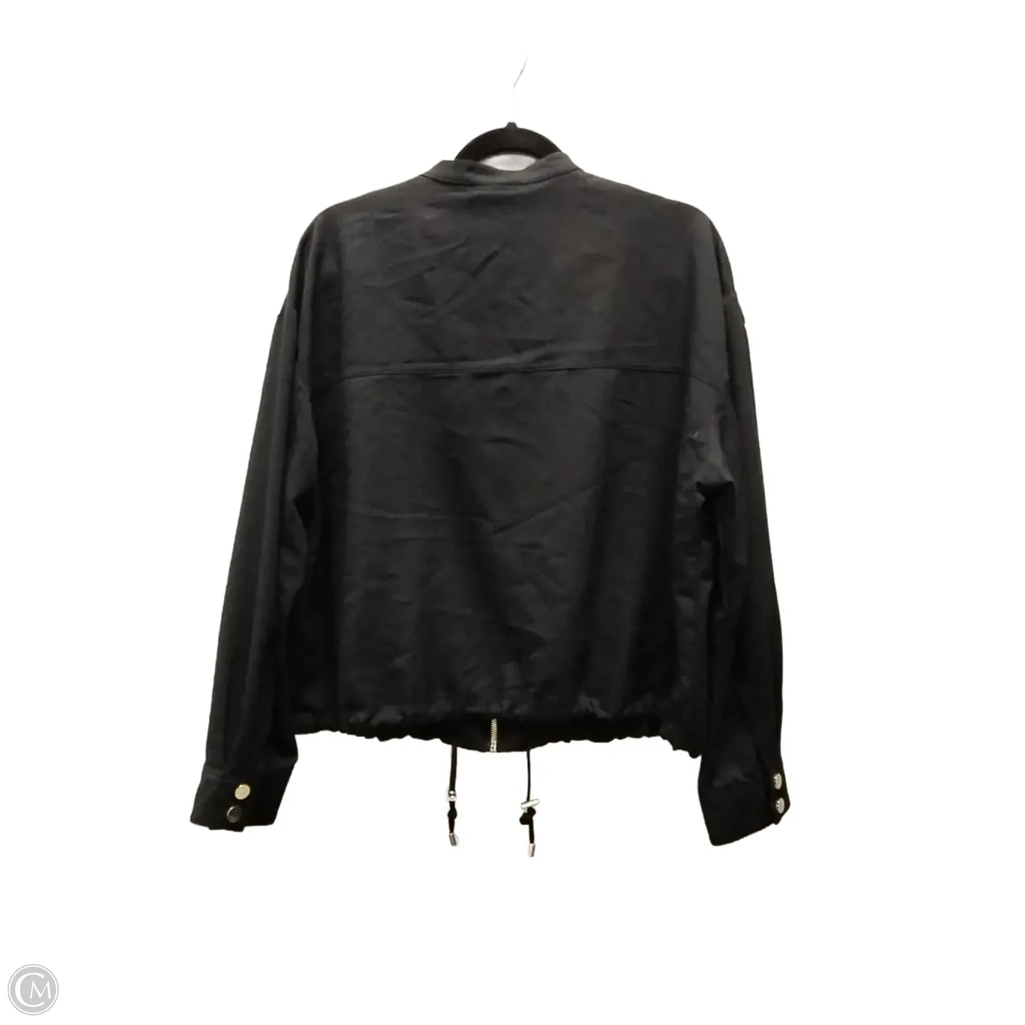 Jacket Shirt By Ellen Tracy In Black, Size: M