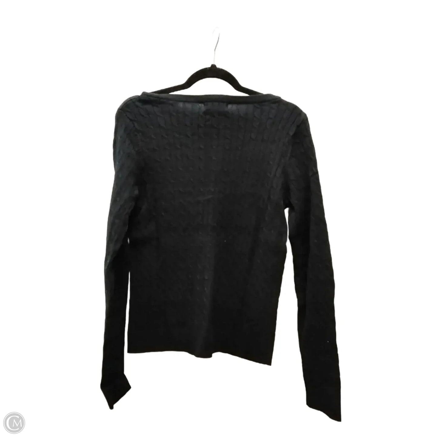 Sweater Cardigan By Eddie Bauer In Black, Size: M